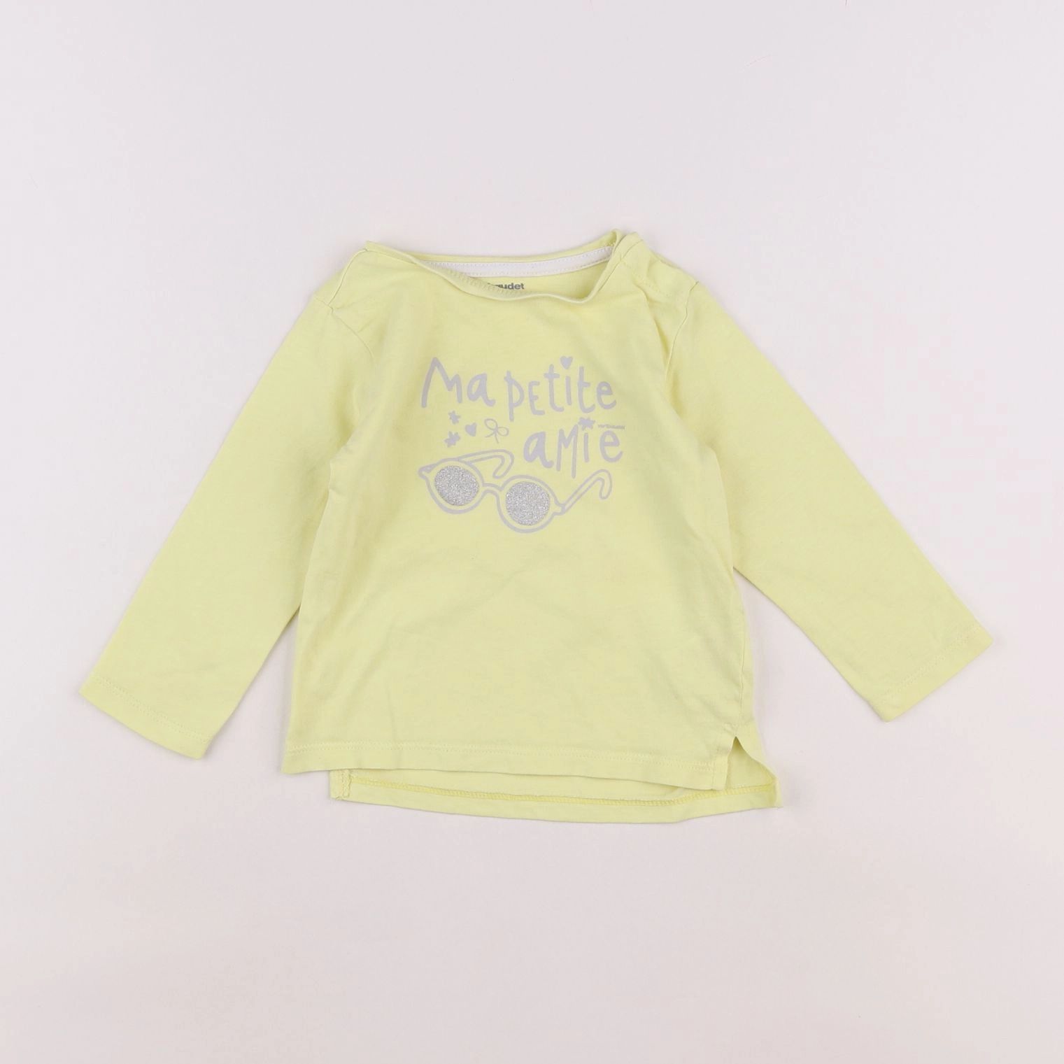 Vertbaudet - tee-shirt jaune - 12 mois