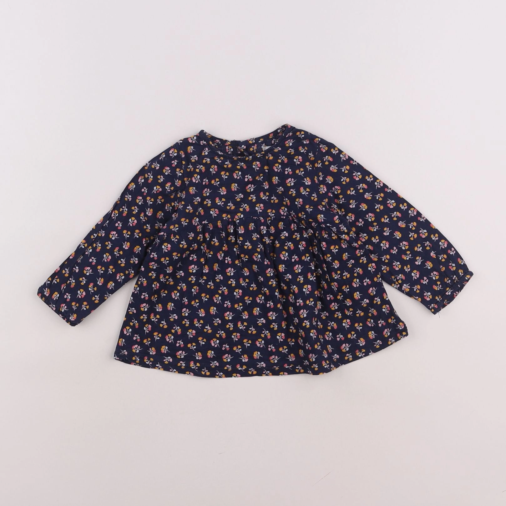 Boutchou - blouse bleu - 12 mois