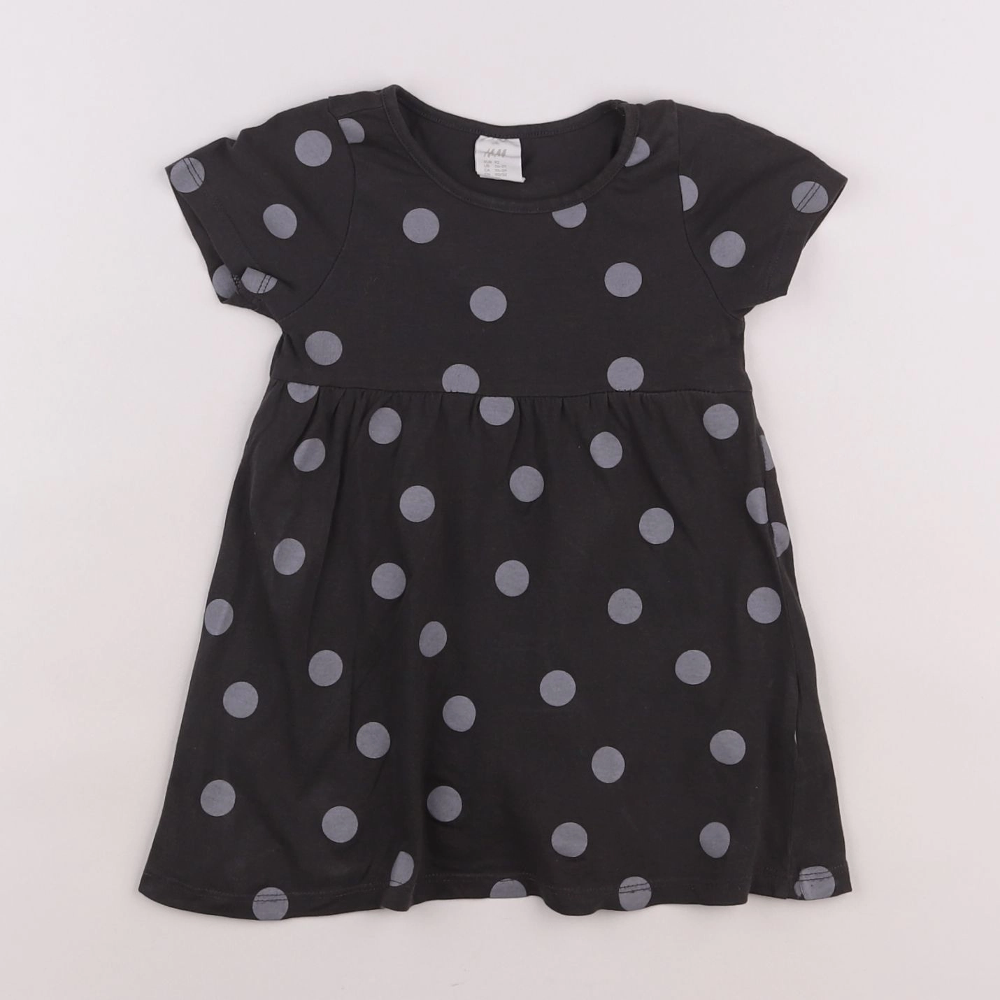 H&M - robe gris - 2 ans