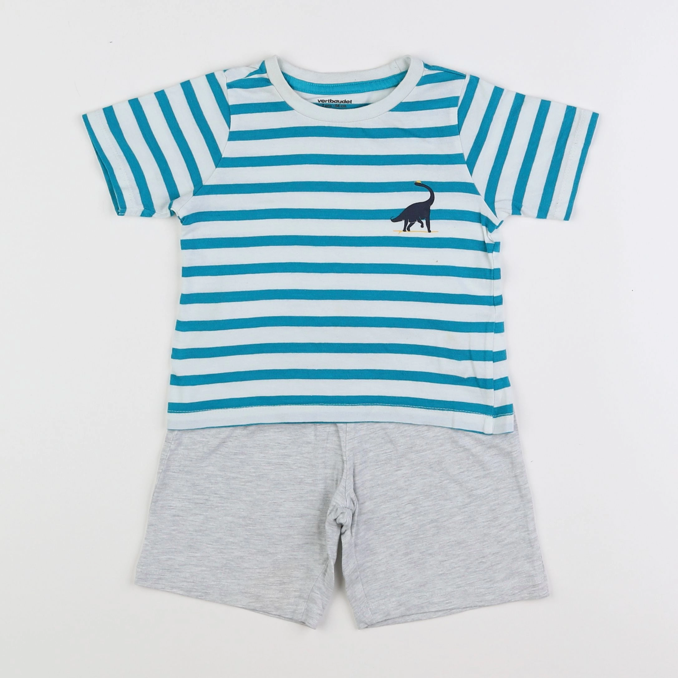 Vertbaudet - pyjama coton bleu - 2 ans