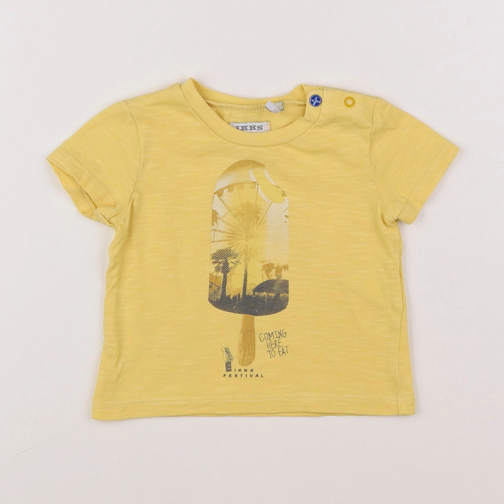 IKKS - tee-shirt jaune - 6 mois