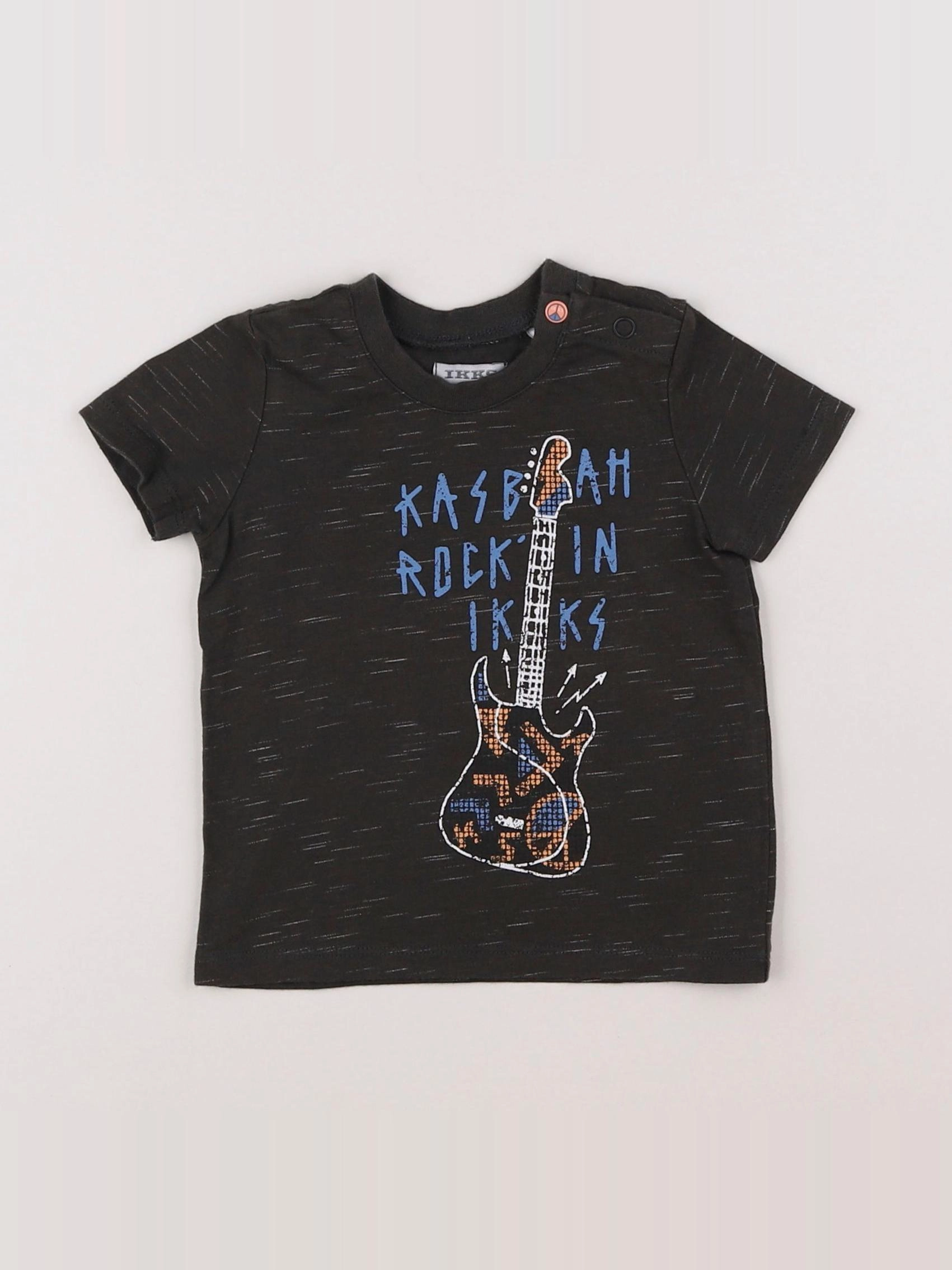 IKKS - tee-shirt noir - 6 mois