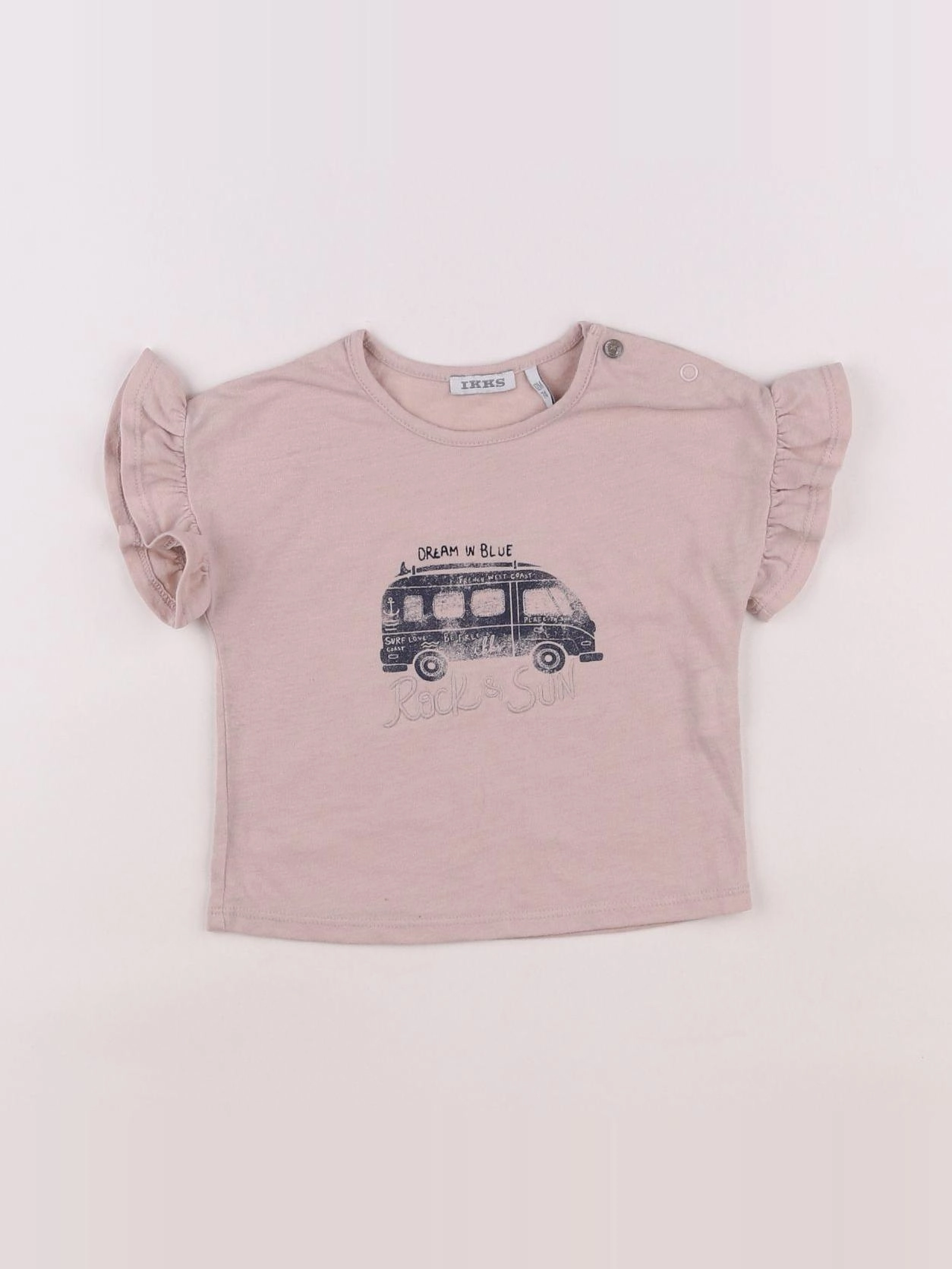 IKKS - tee-shirt rose - 12 mois