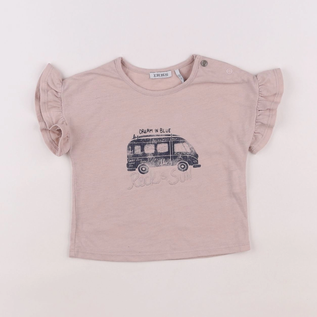 IKKS - tee-shirt rose - 12 mois