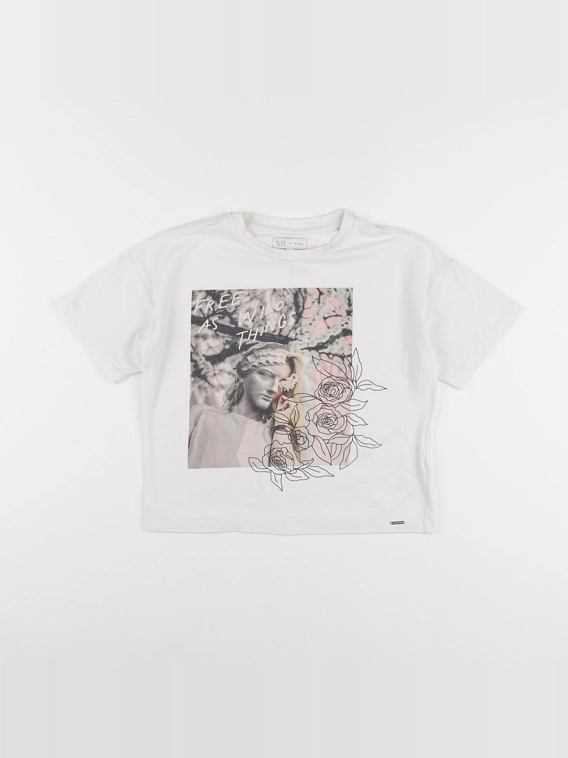 IKKS - tee-shirt blanc - 10 ans