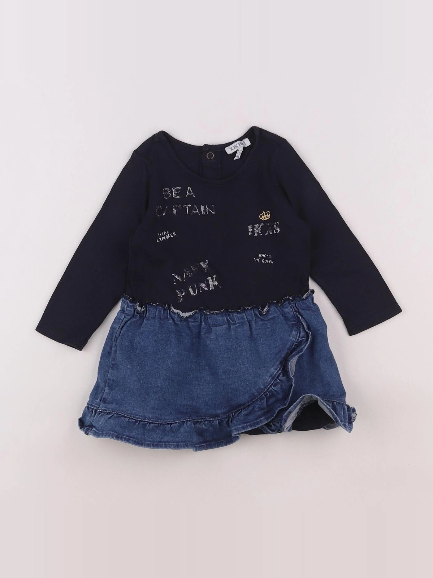 IKKS - robe bleu - 12 mois