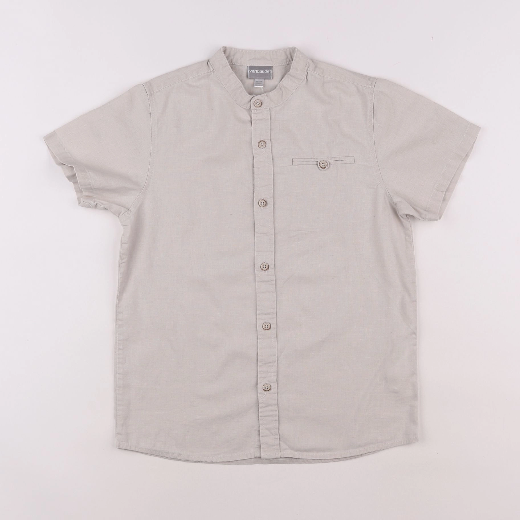 Vertbaudet - chemise beige - 10 ans