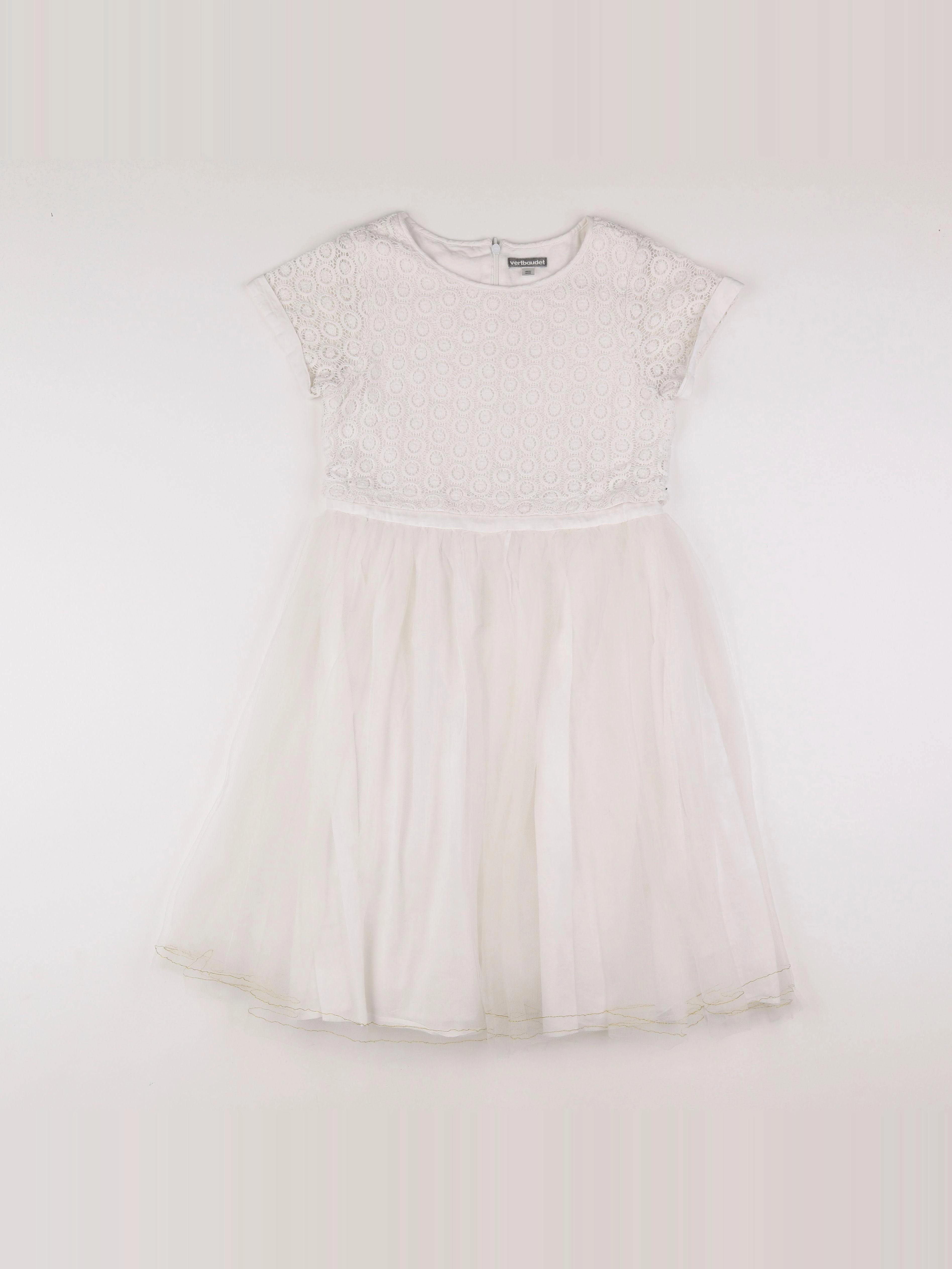 Vertbaudet - robe blanc - 12 ans