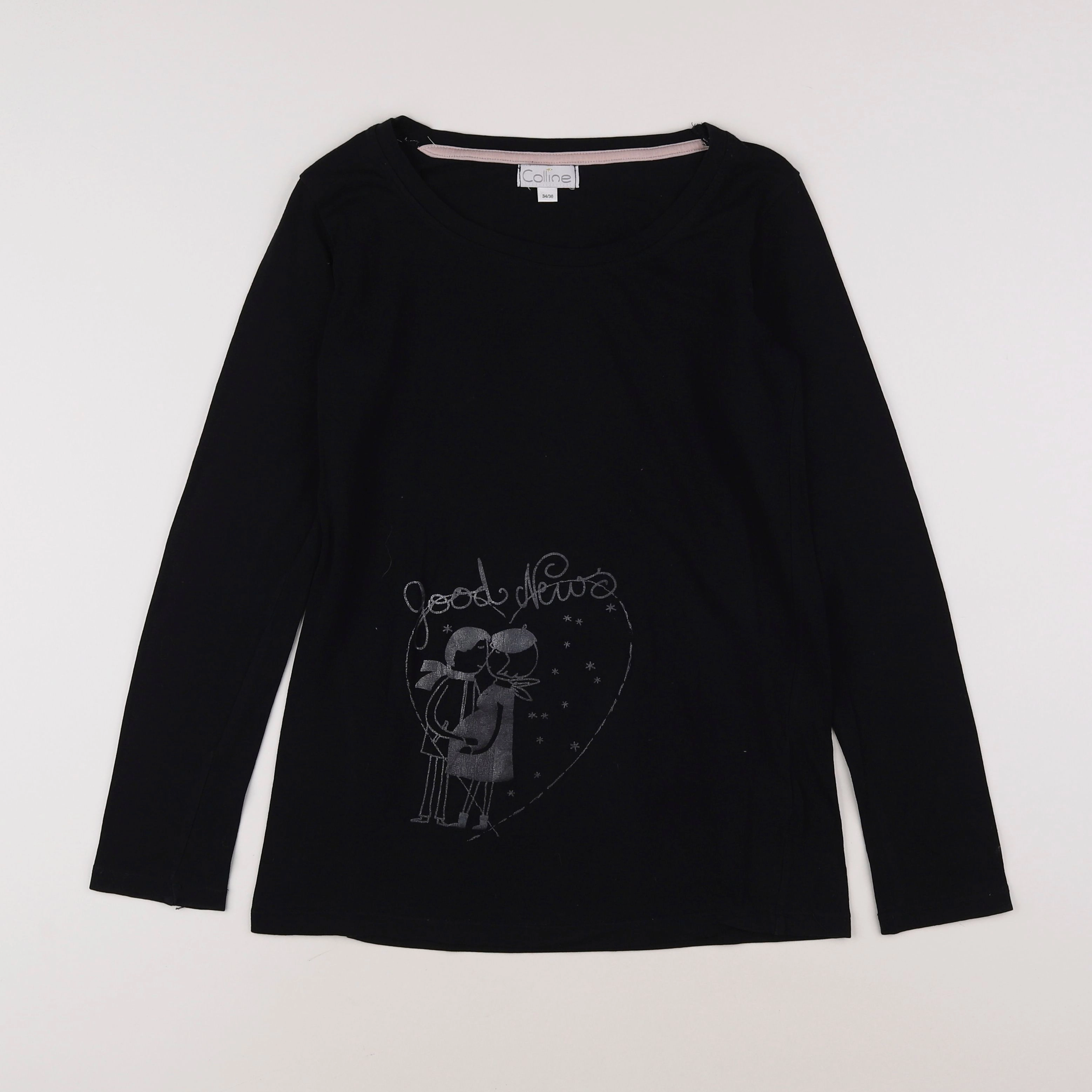Vertbaudet - tee-shirt grossesse noir - 34 à 36
