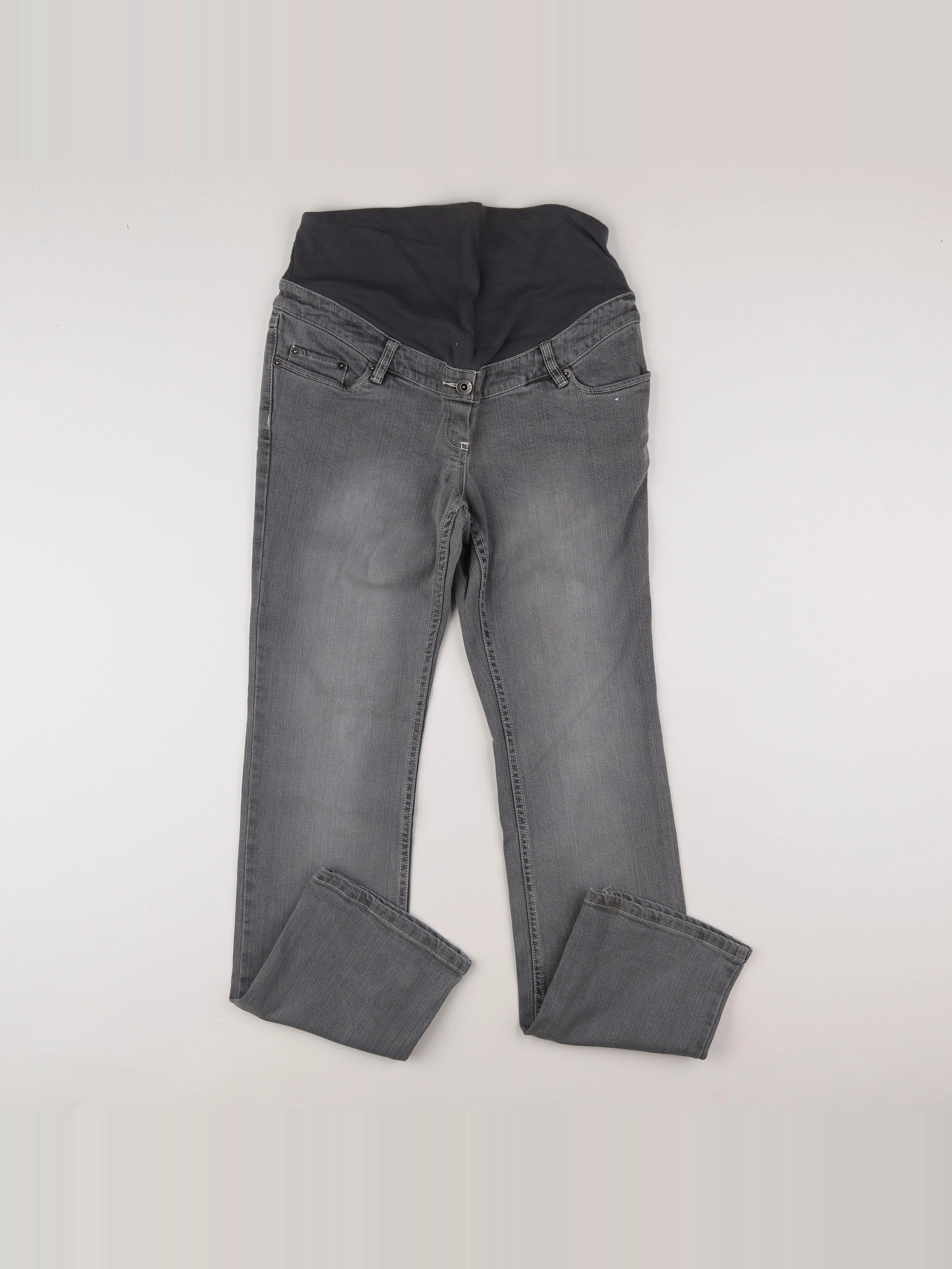Vertbaudet - jean grossesse gris - 36