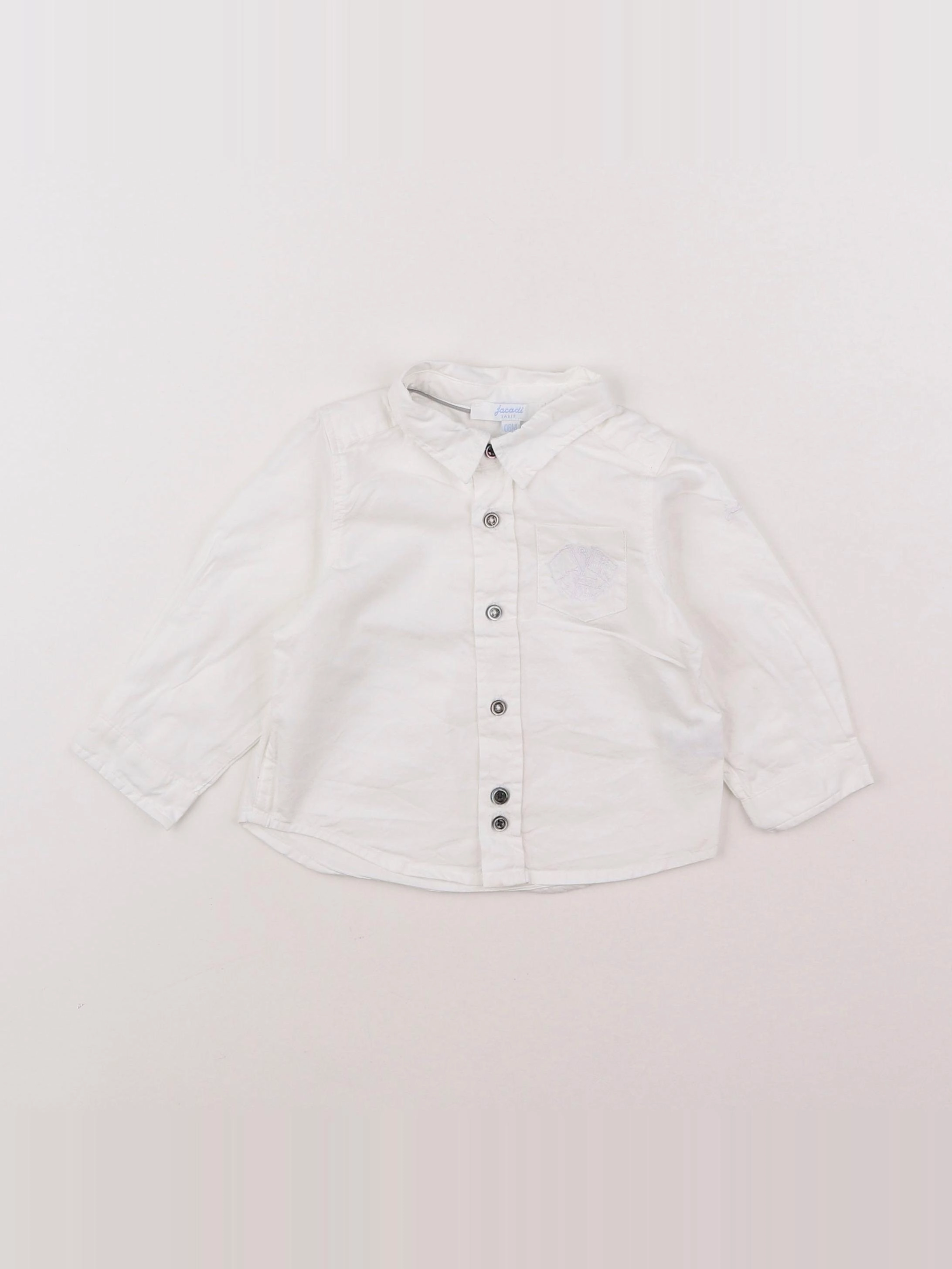 Jacadi - chemise blanc - 6 mois