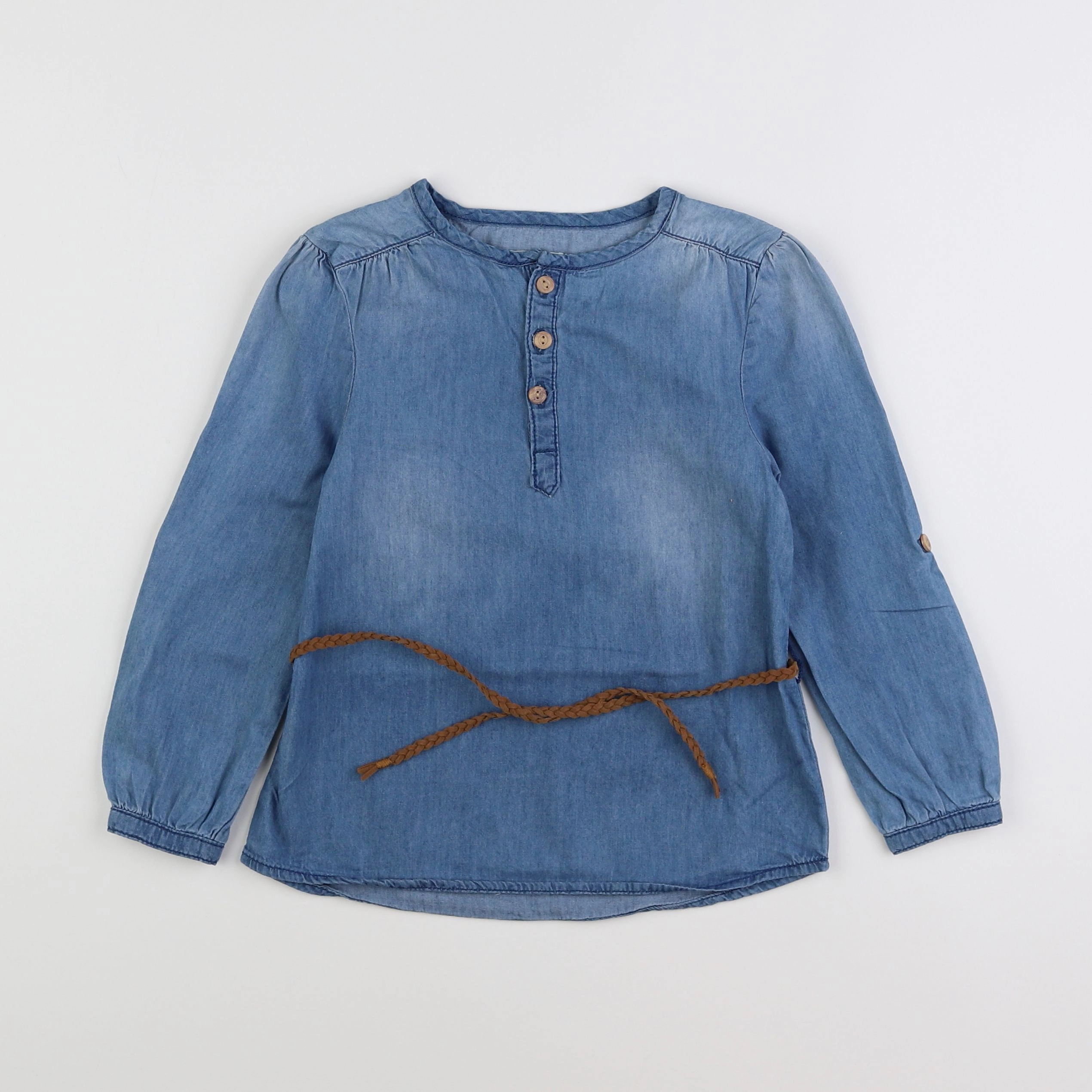 Vertbaudet - blouse bleu - 6 ans