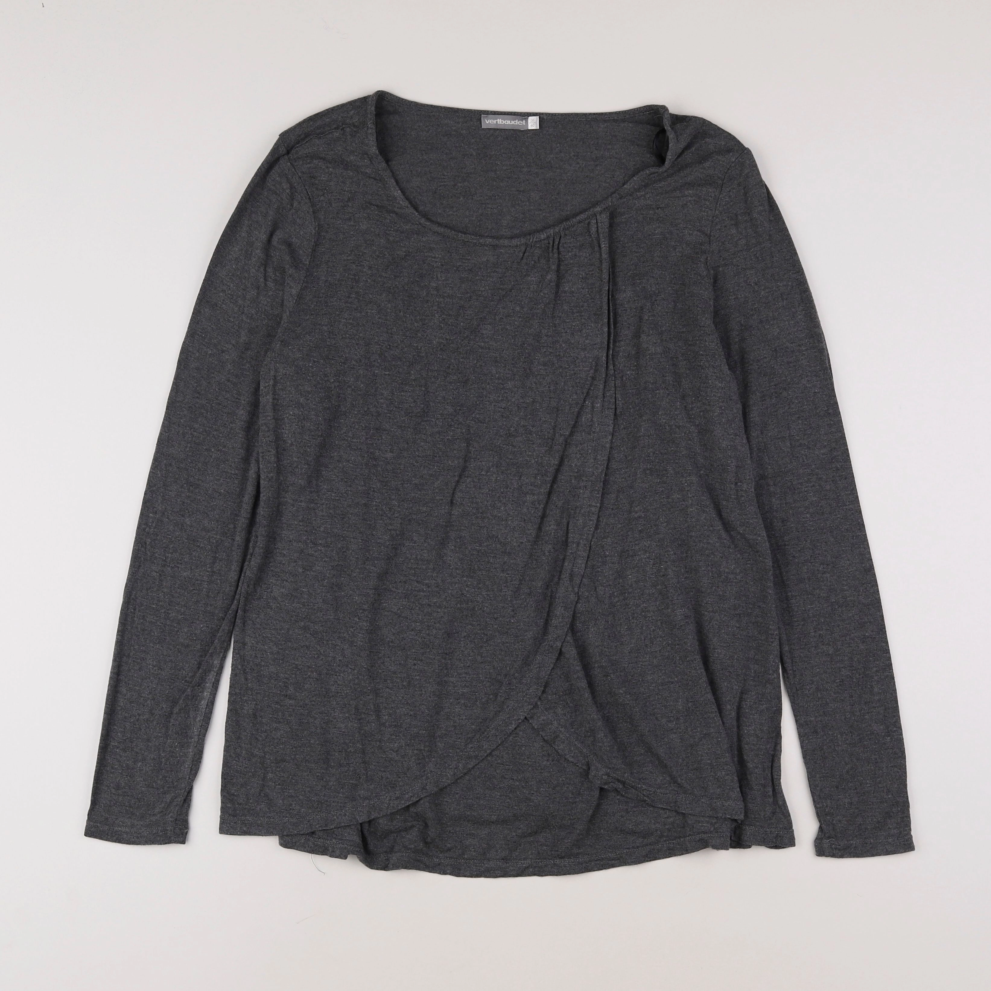 Vertbaudet - tee-shirt allaitement gris - 38 à 40