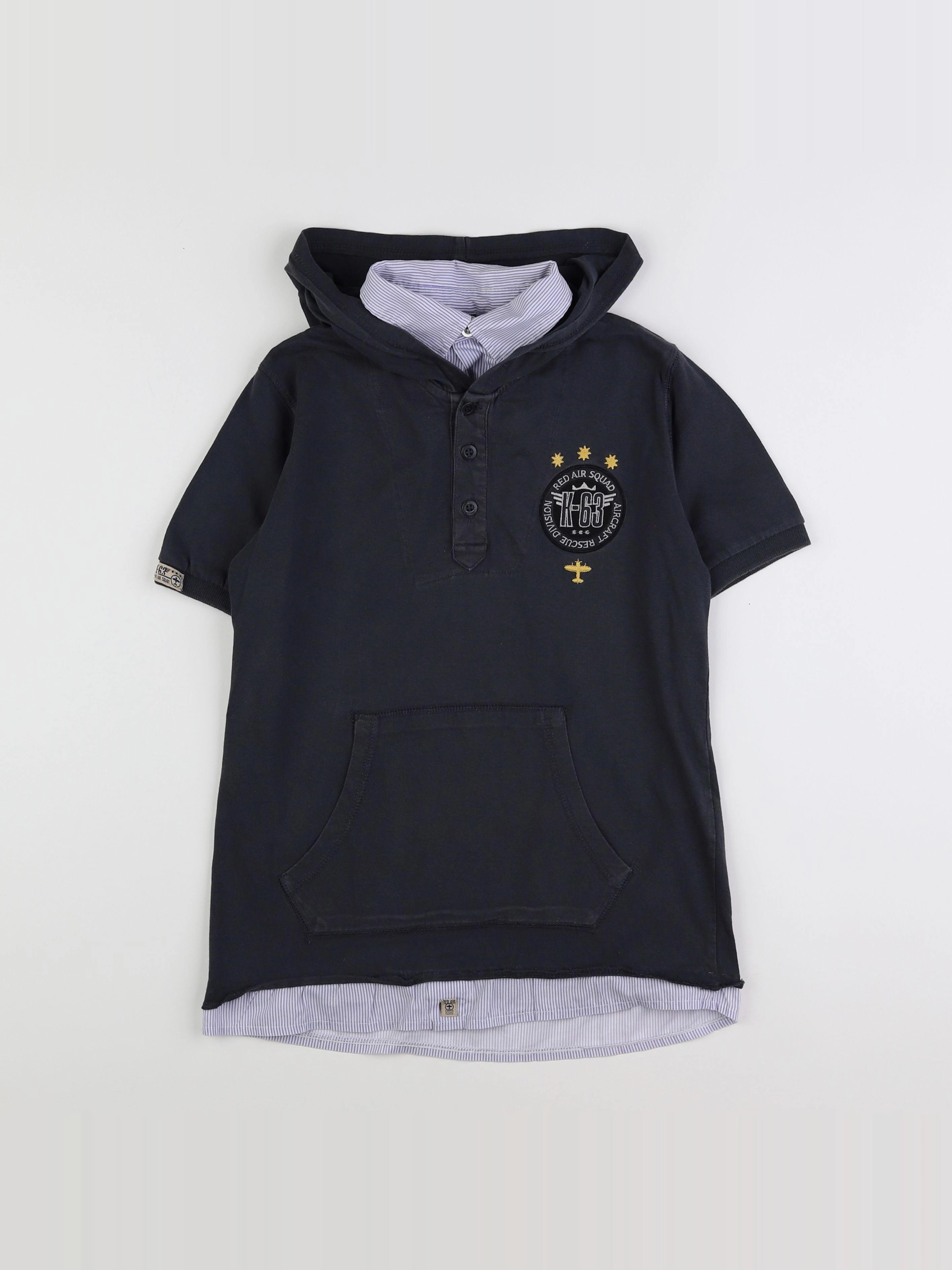 Zara - tee-shirt gris - 9/10 ans