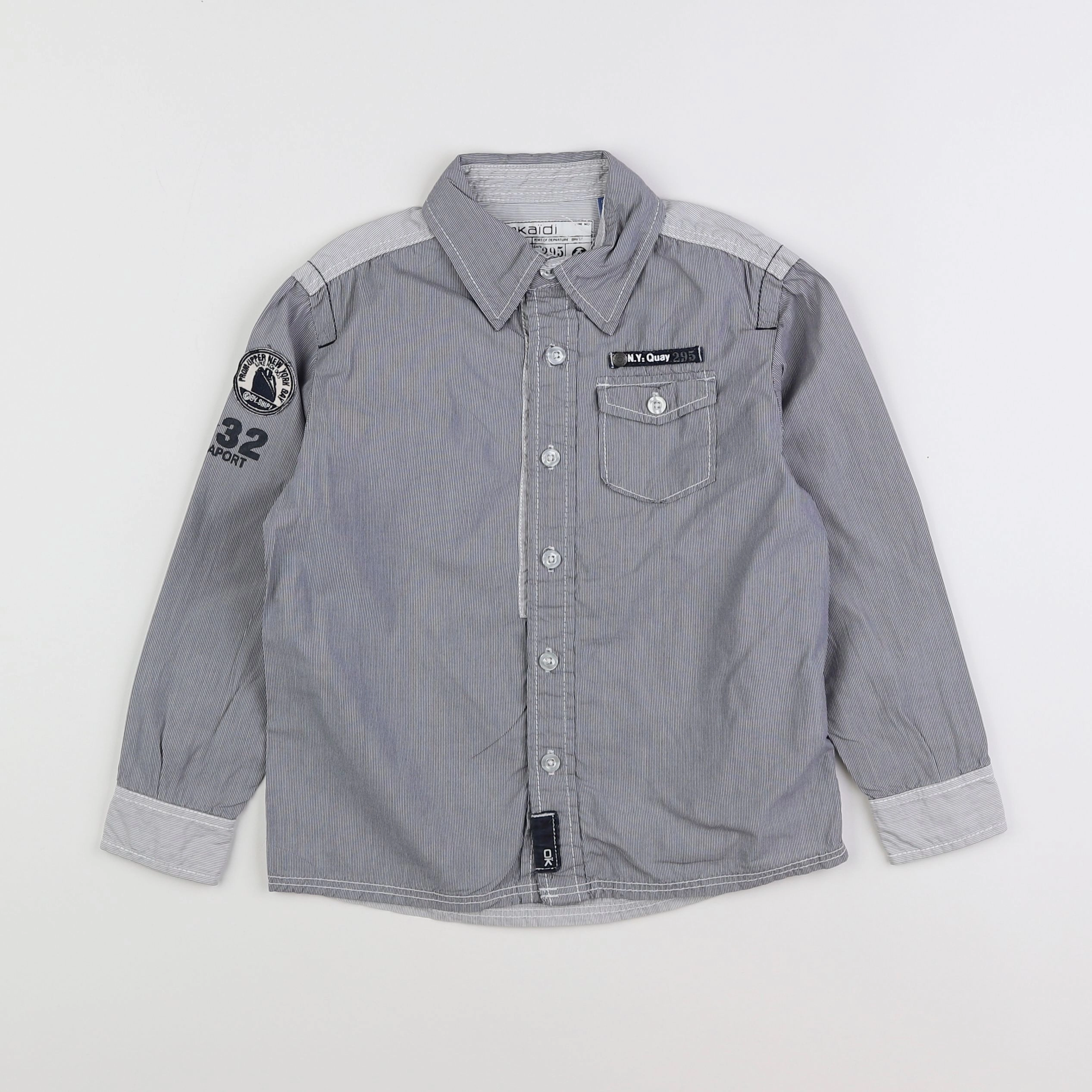 Okaidi - chemise gris - 6 ans