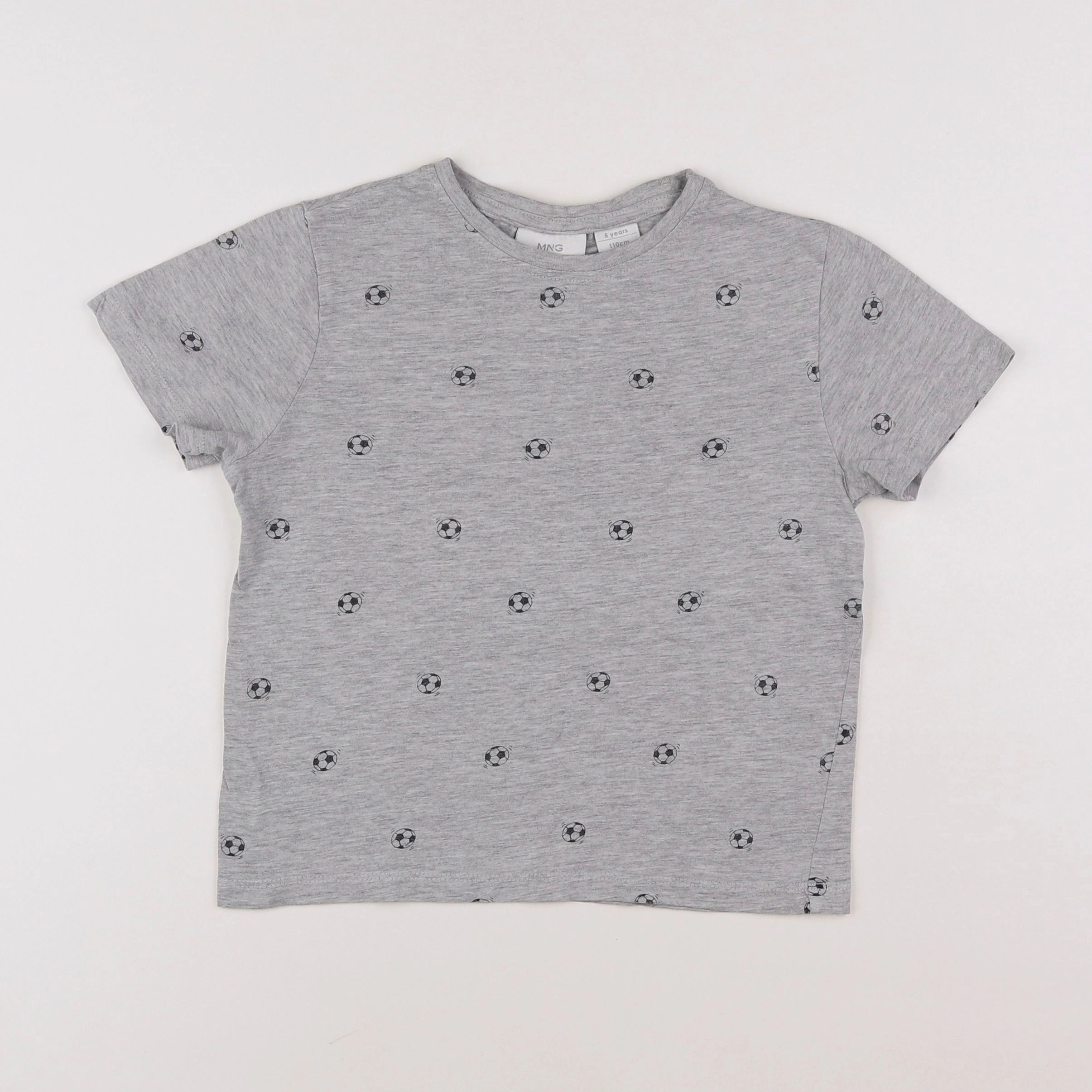 Mango - tee-shirt gris - 5 ans