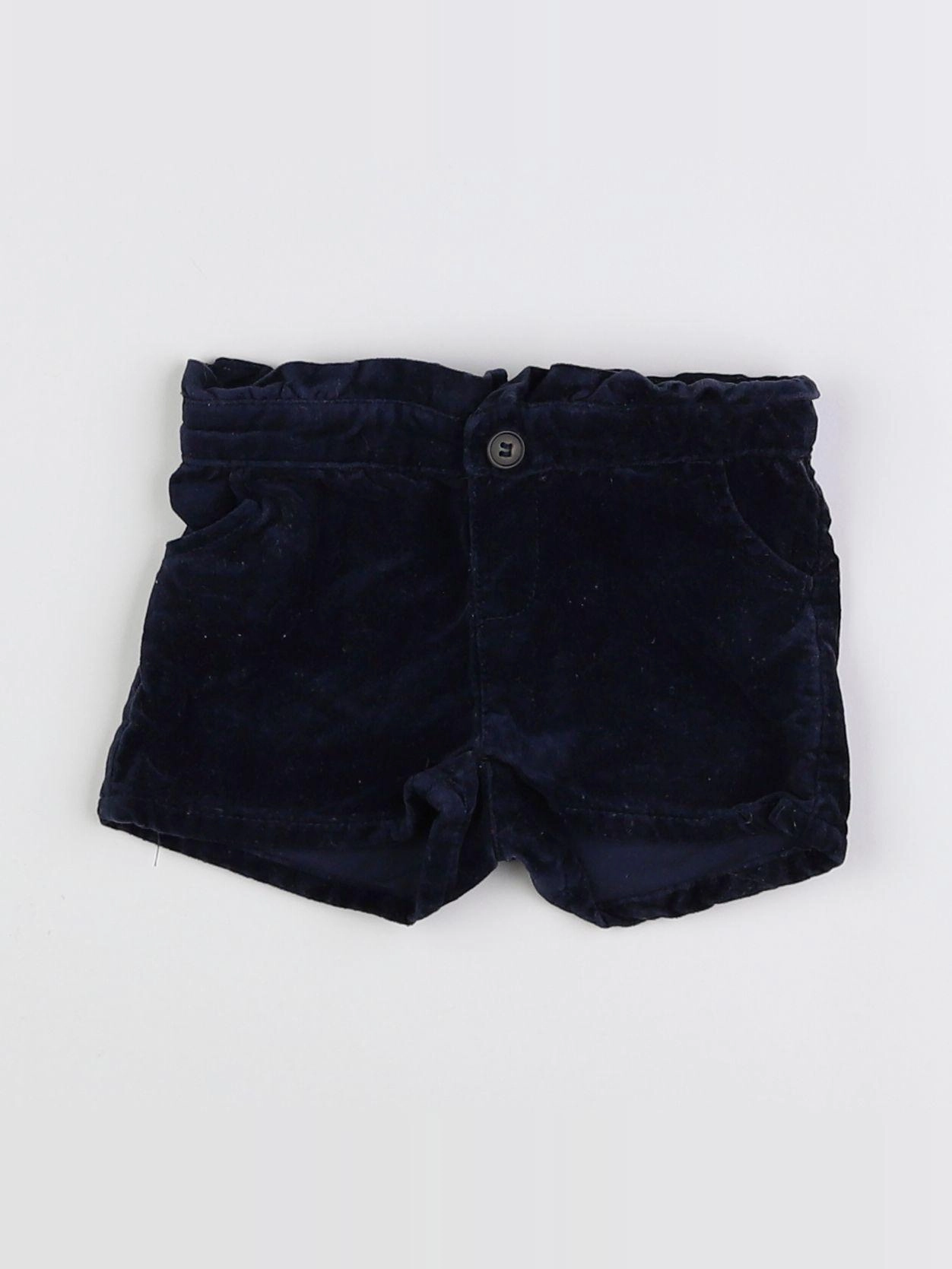 Boutchou - short bleu - 9 mois