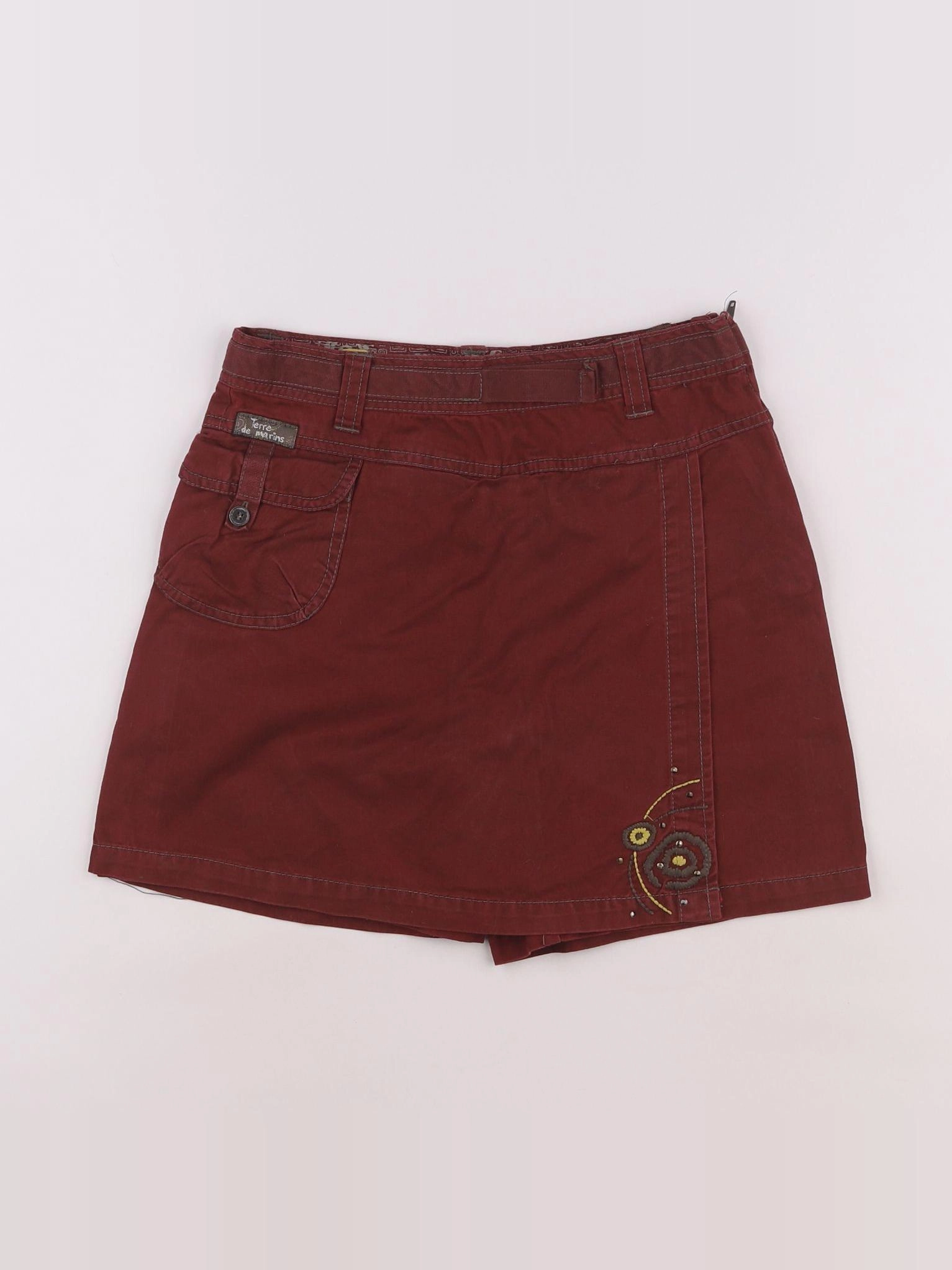 Terre de marins - jupe short rouge - 12 ans