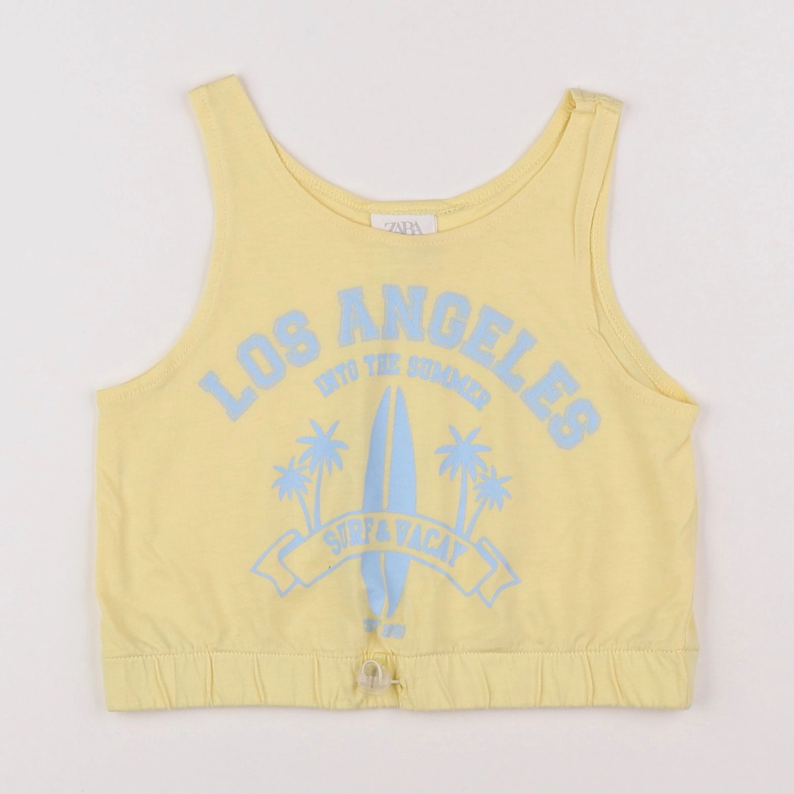 Zara - crop-top jaune - 7 ans