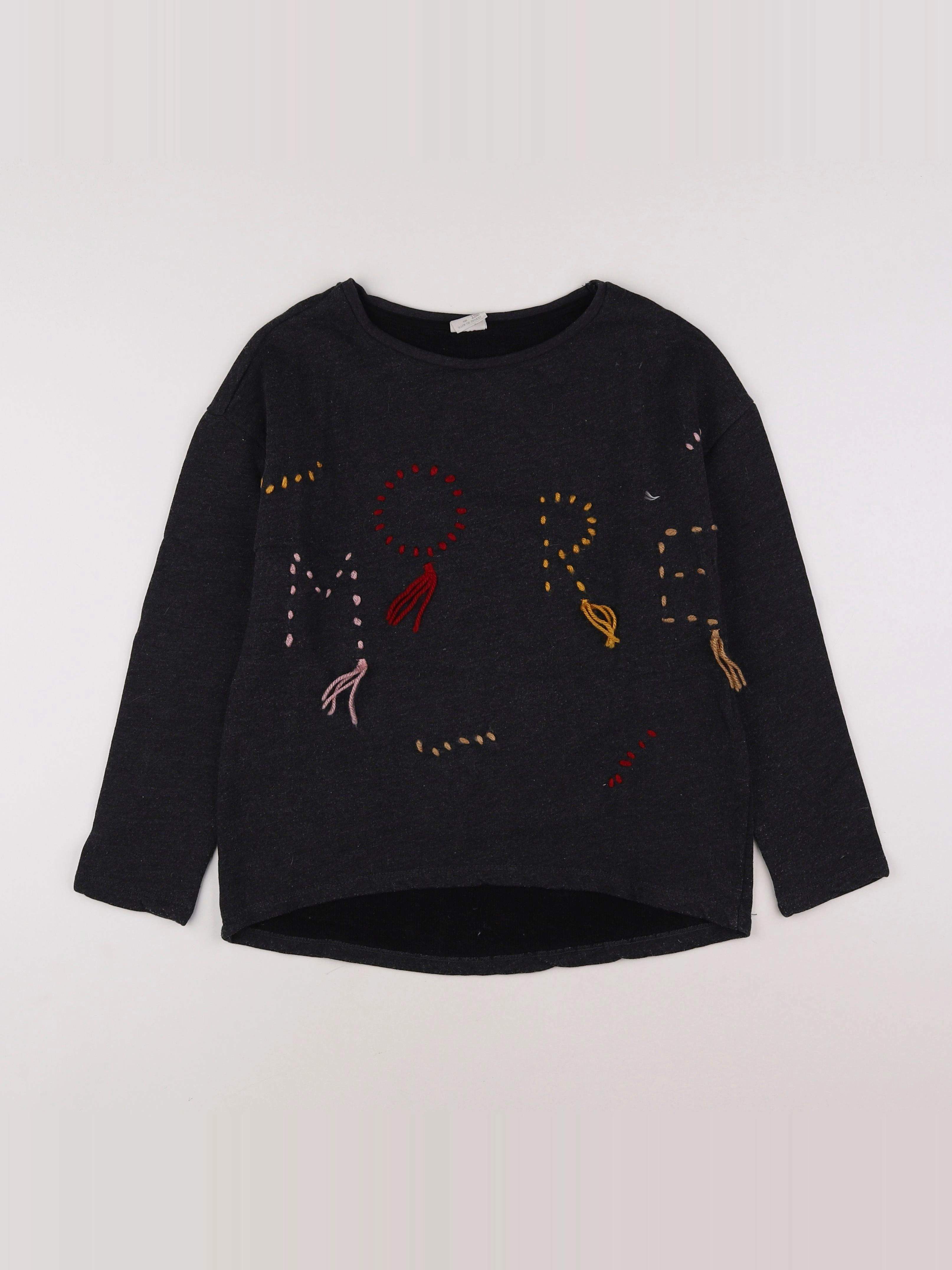 Mango - sweat gris - 11/12 ans