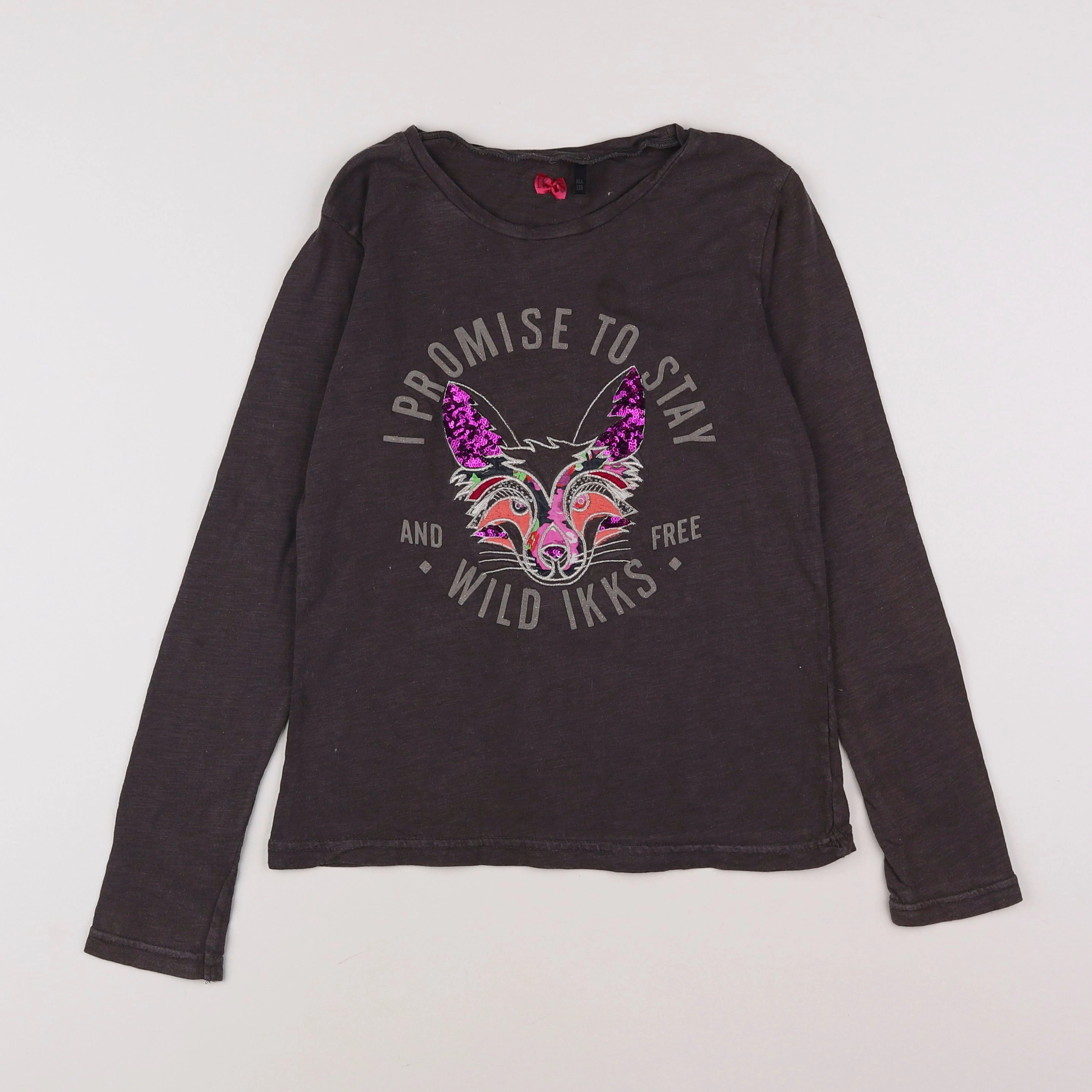 IKKS - tee-shirt gris - 10 ans