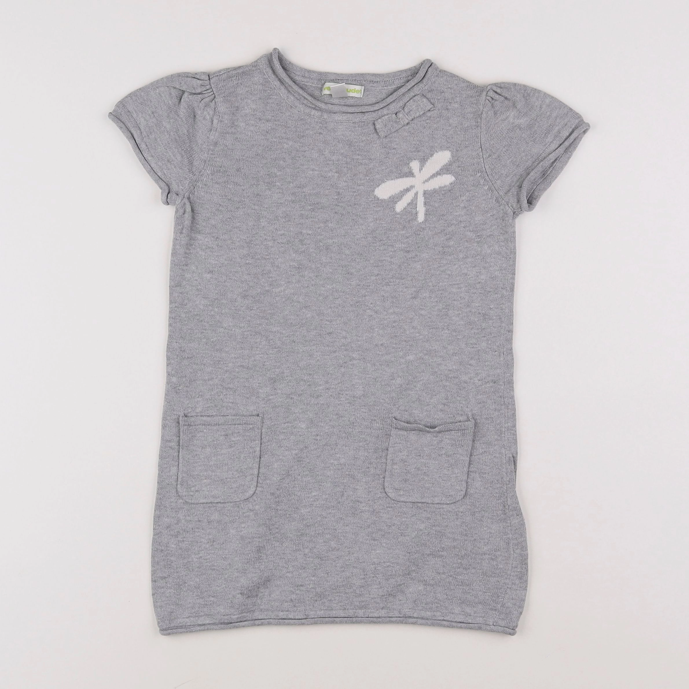 Vertbaudet - robe gris - 4 ans