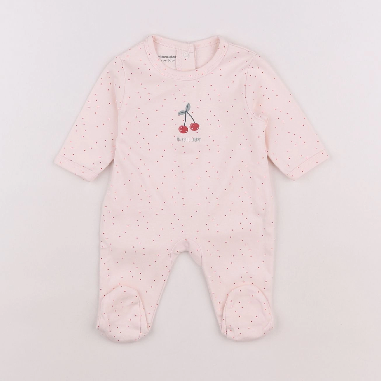 Vertbaudet - pyjama coton rose - 0 mois