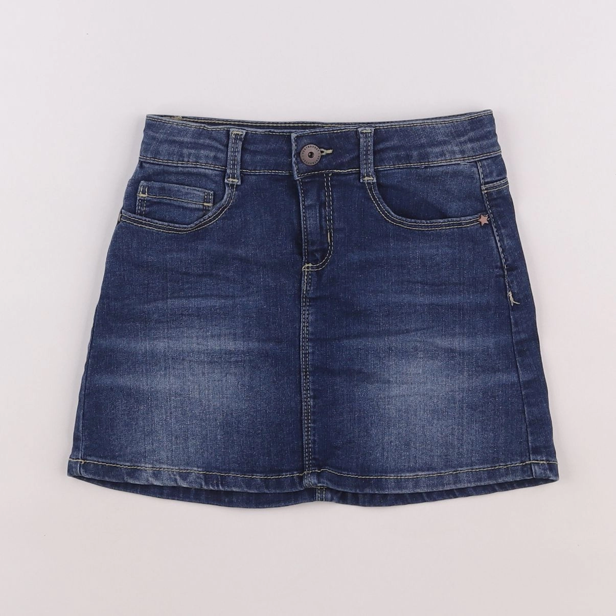 Vertbaudet - jupe bleu - 6 ans