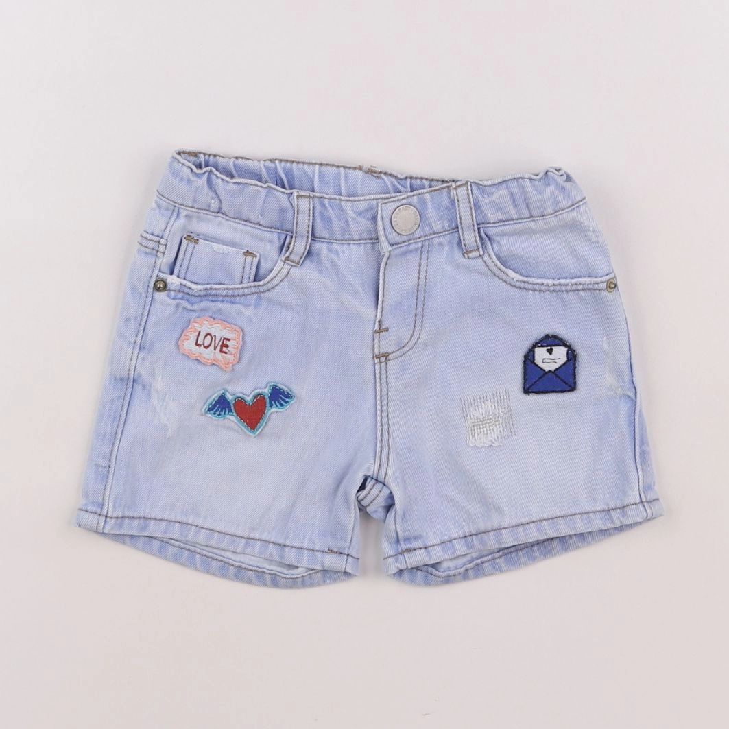 Zara - short bleu - 18 mois à 2 ans