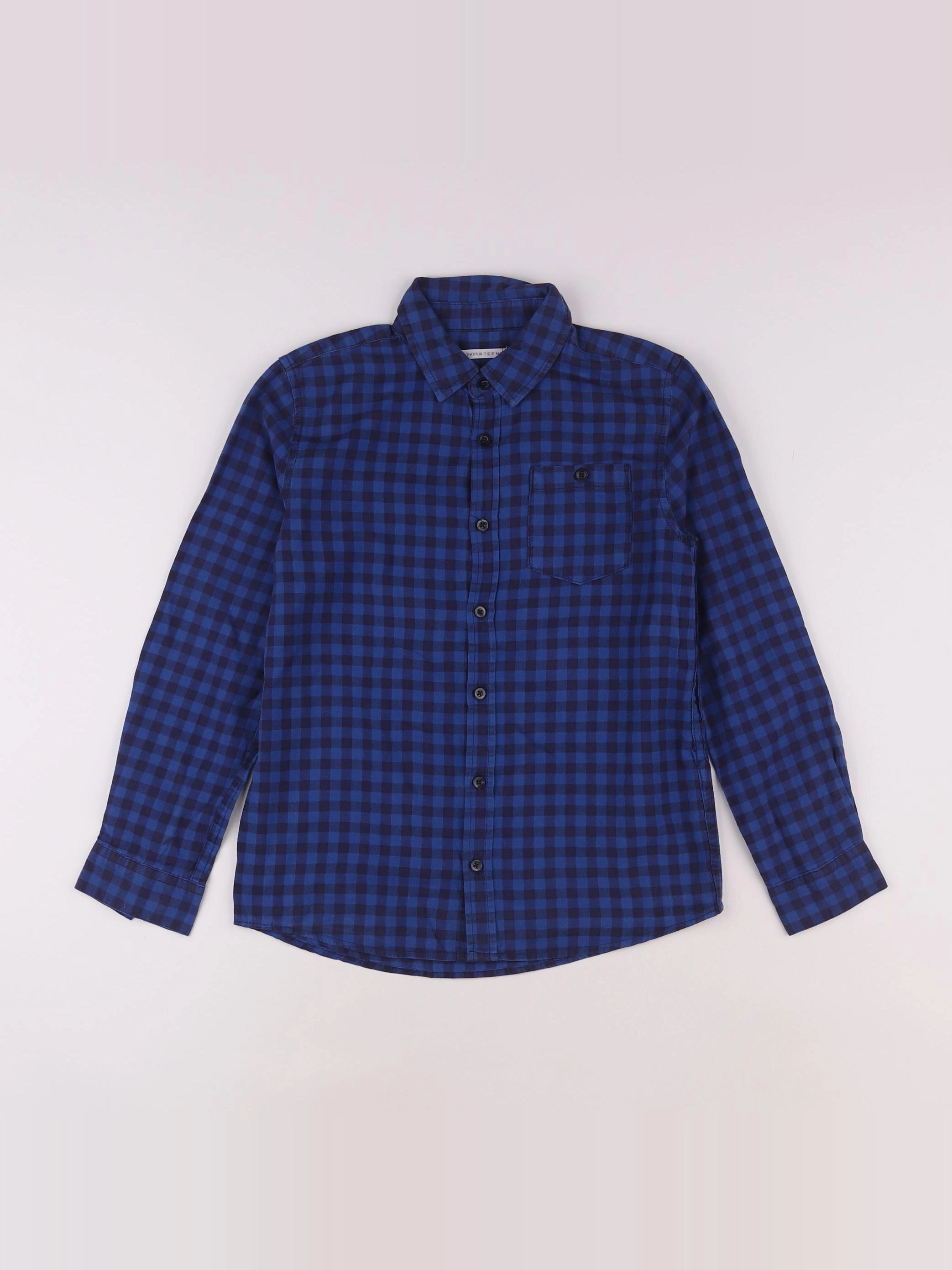 Monoprix - chemise bleu - 10 ans