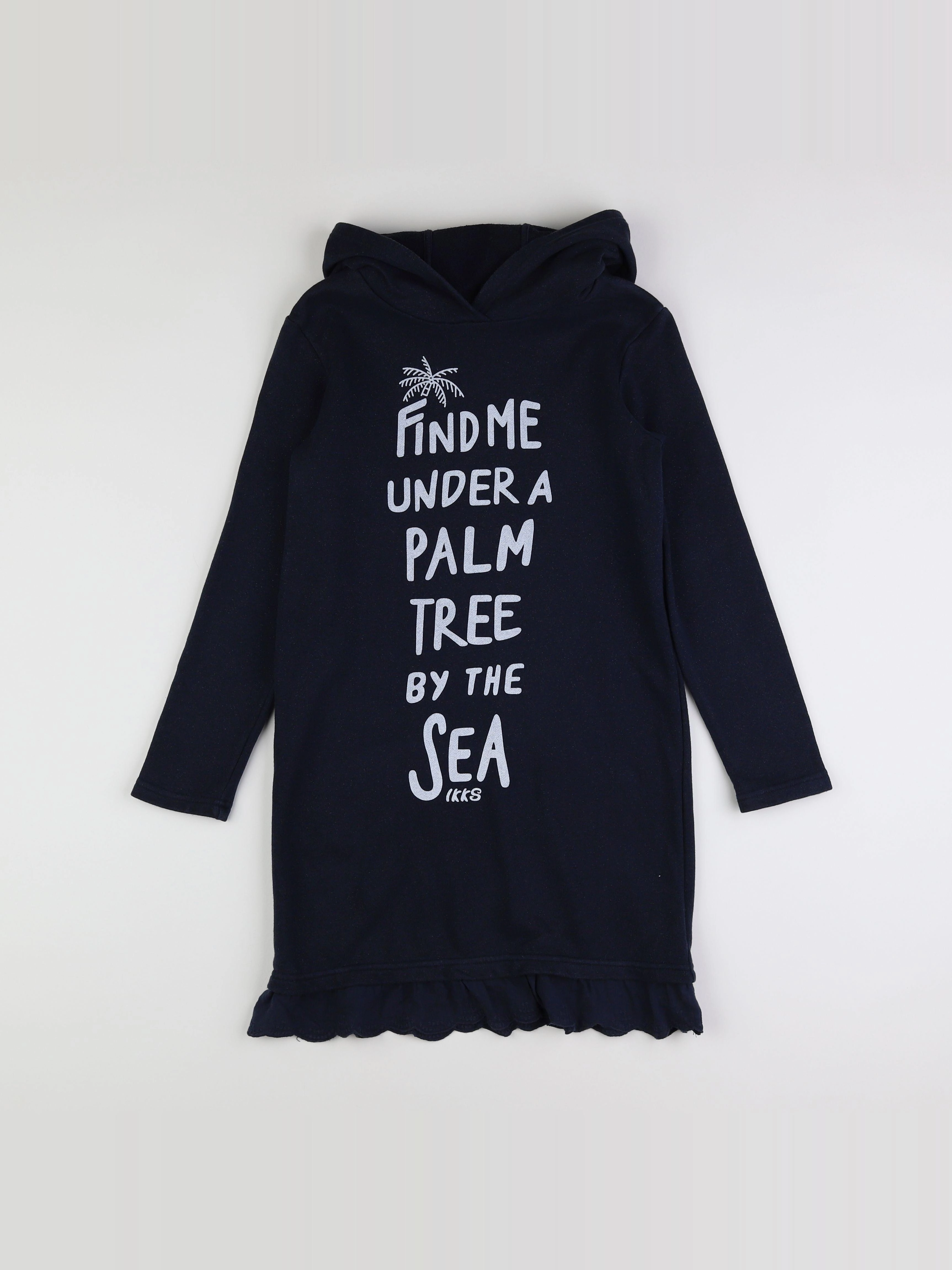 IKKS - robe bleu, argent - 10 ans