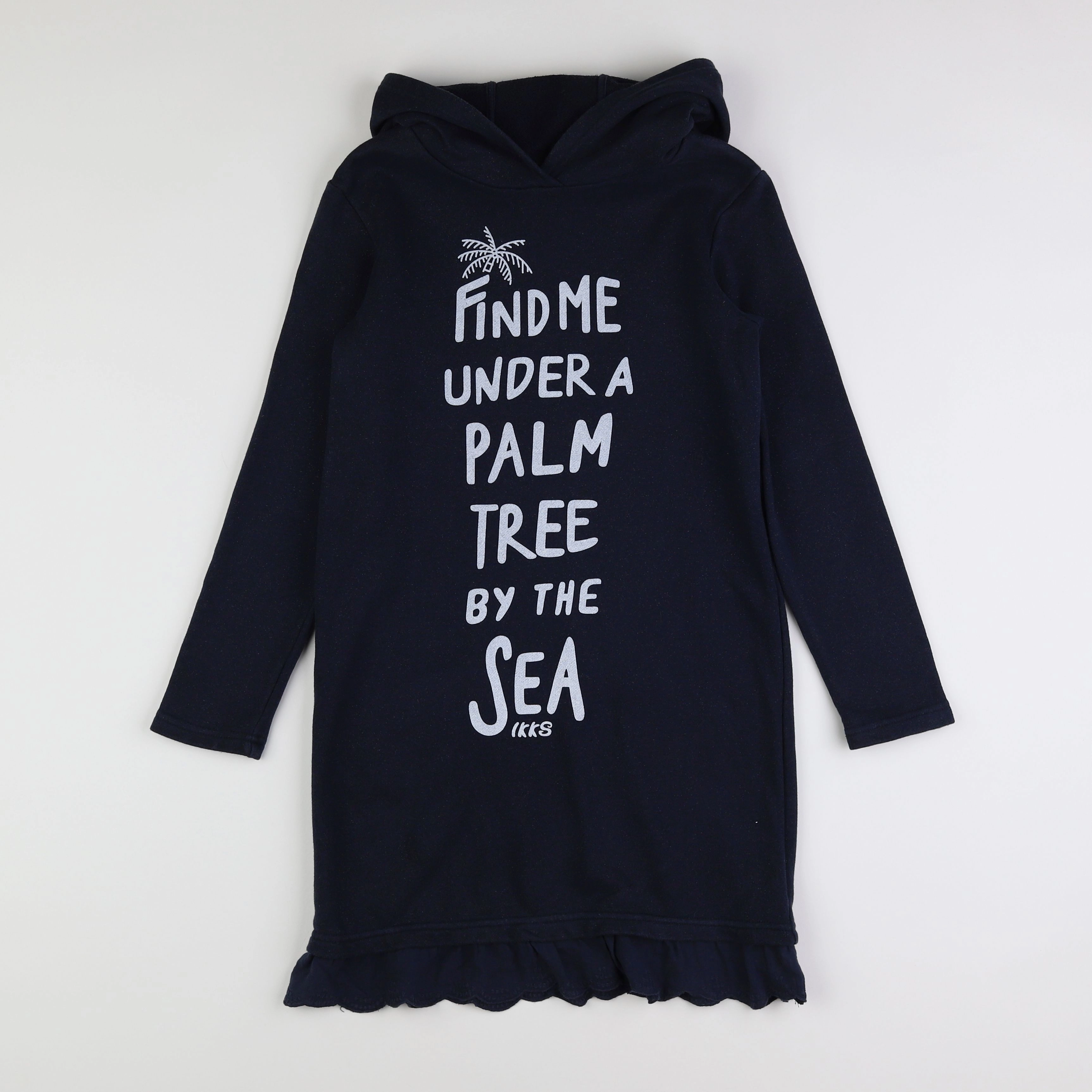 IKKS - robe bleu, argent - 10 ans