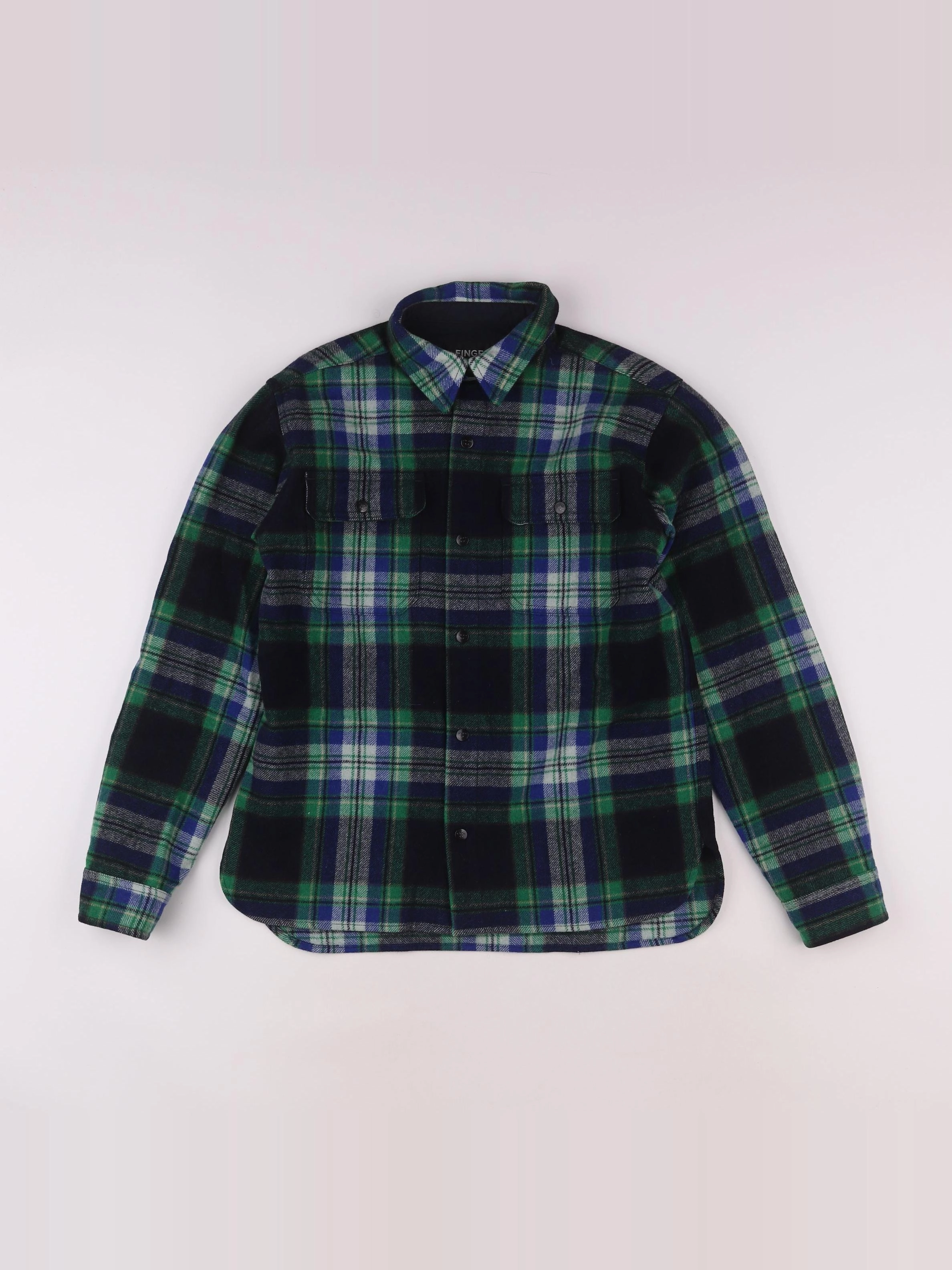 Finger in the nose - sur-chemise bleu, vert - 11/12 ans