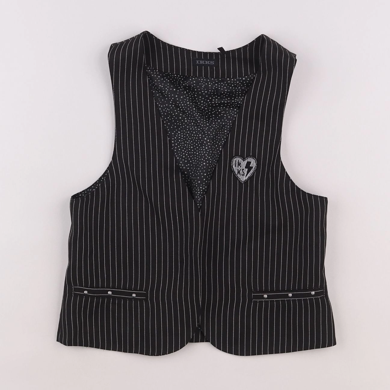 IKKS - gilet gris - 10 ans