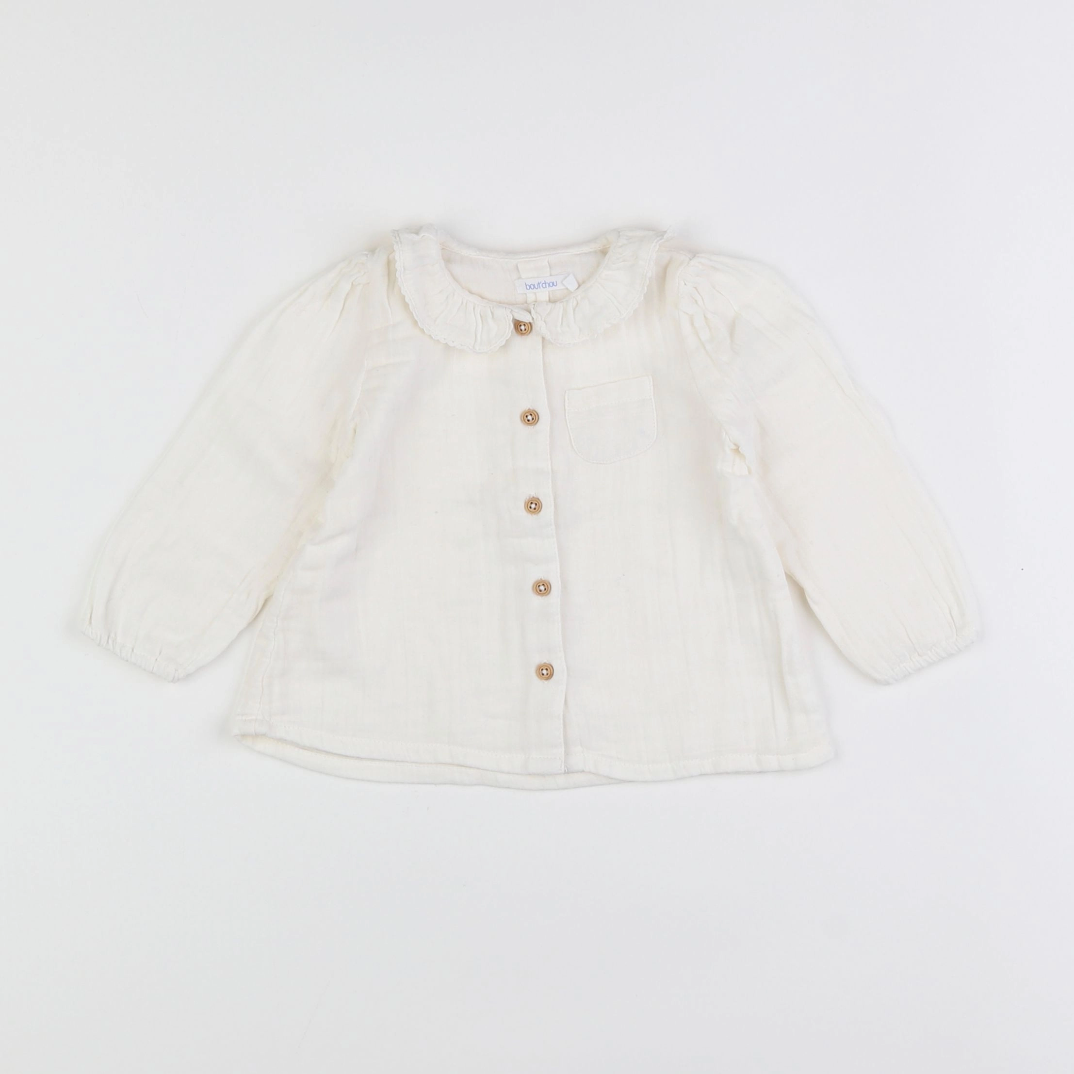 Boutchou - blouse blanc - 9 mois