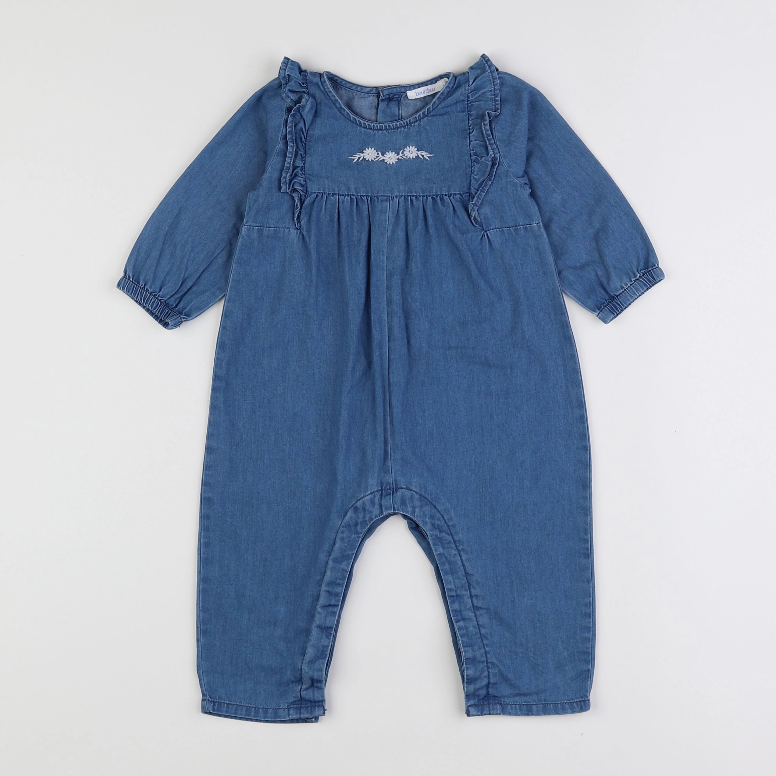 Boutchou - combinaison bleu - 9 mois