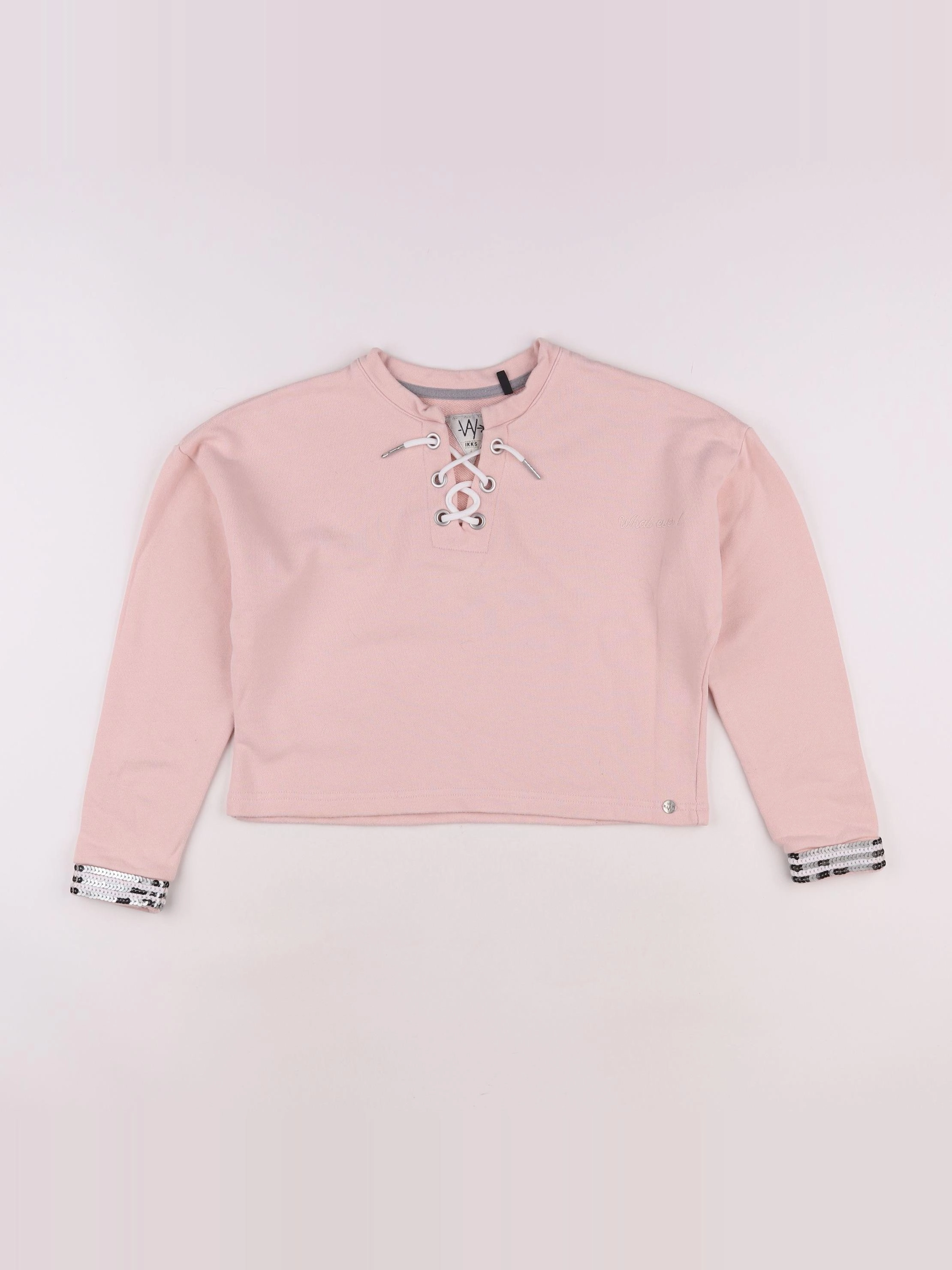 IKKS - sweat rose - 10 ans