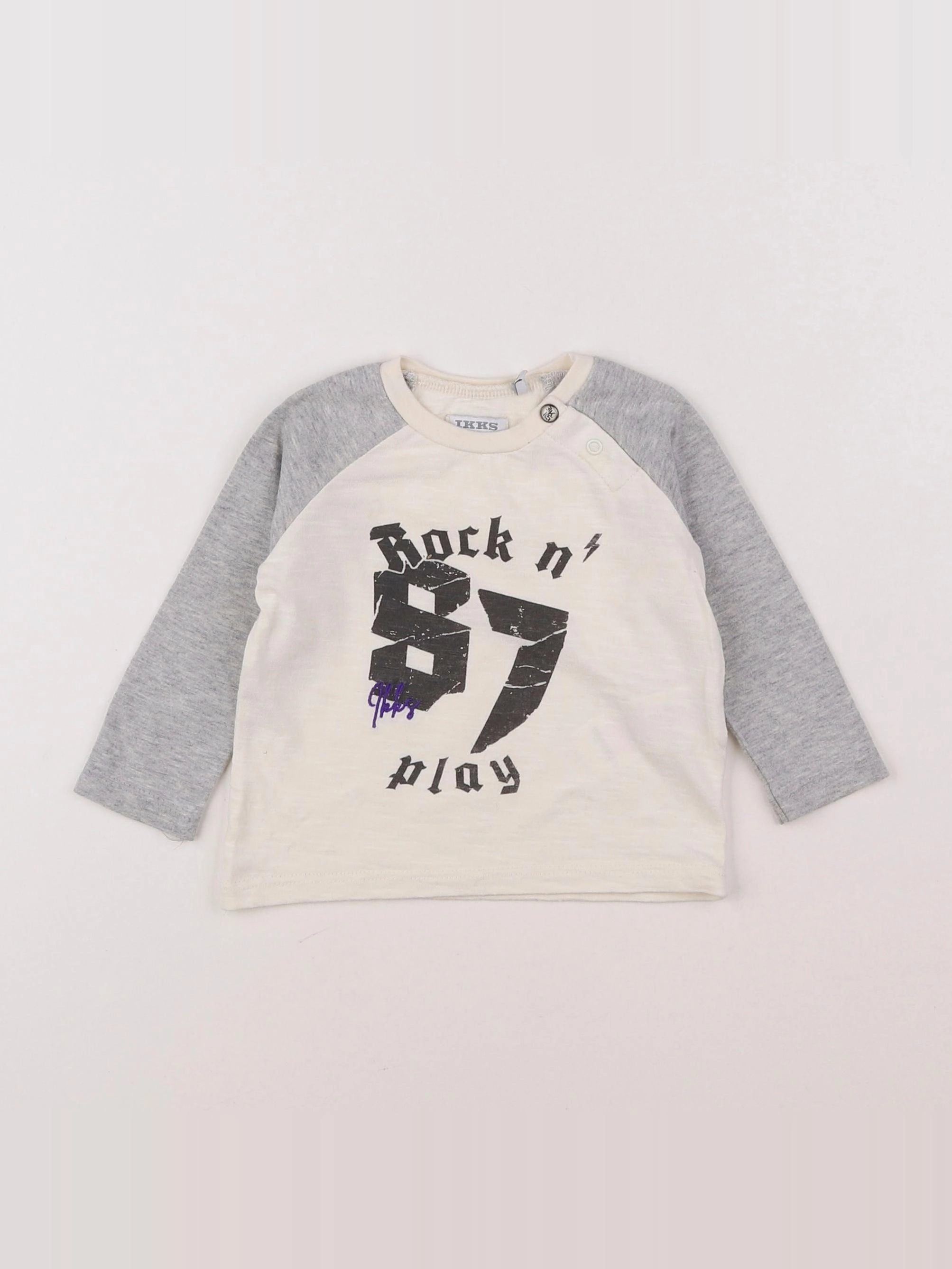 IKKS - tee-shirt beige - 6 mois