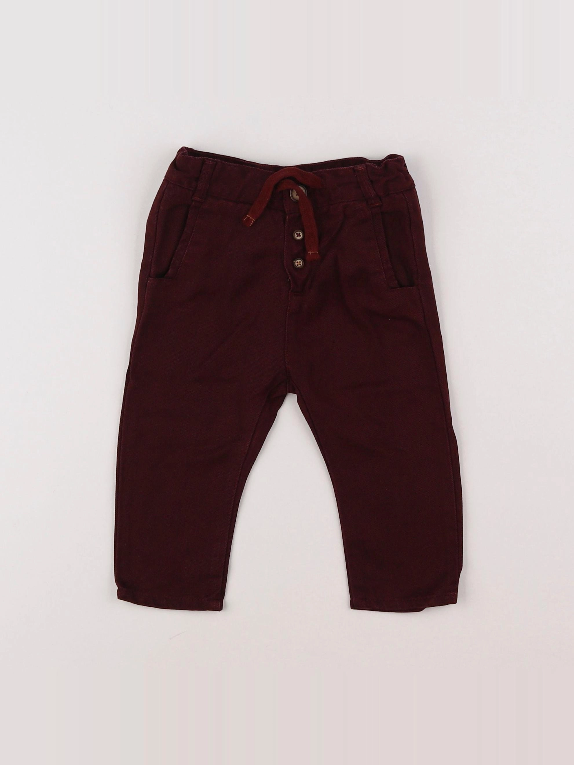 Zara - pantalon rouge - 3/6 mois