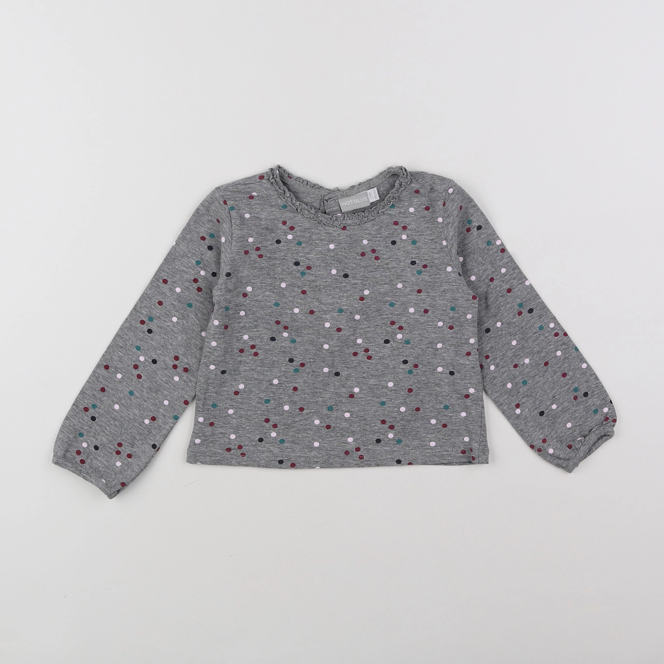 Natalys - tee-shirt gris - 2 ans