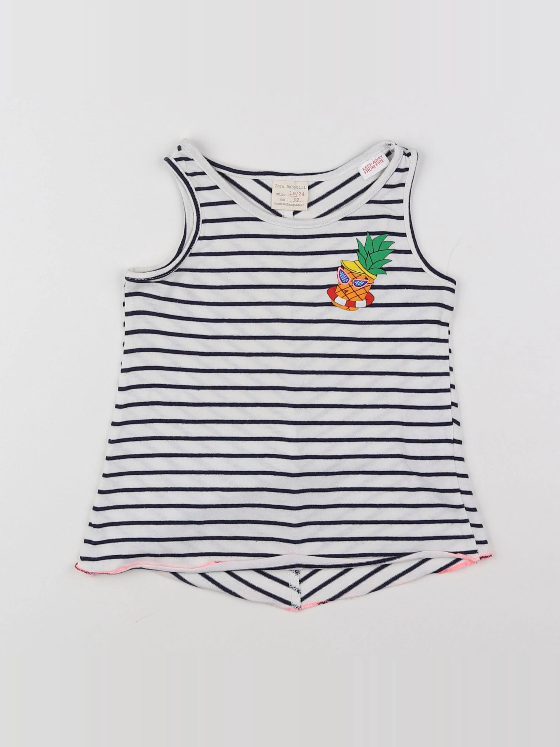 Zara - débardeur blanc - 18 mois à 2 ans
