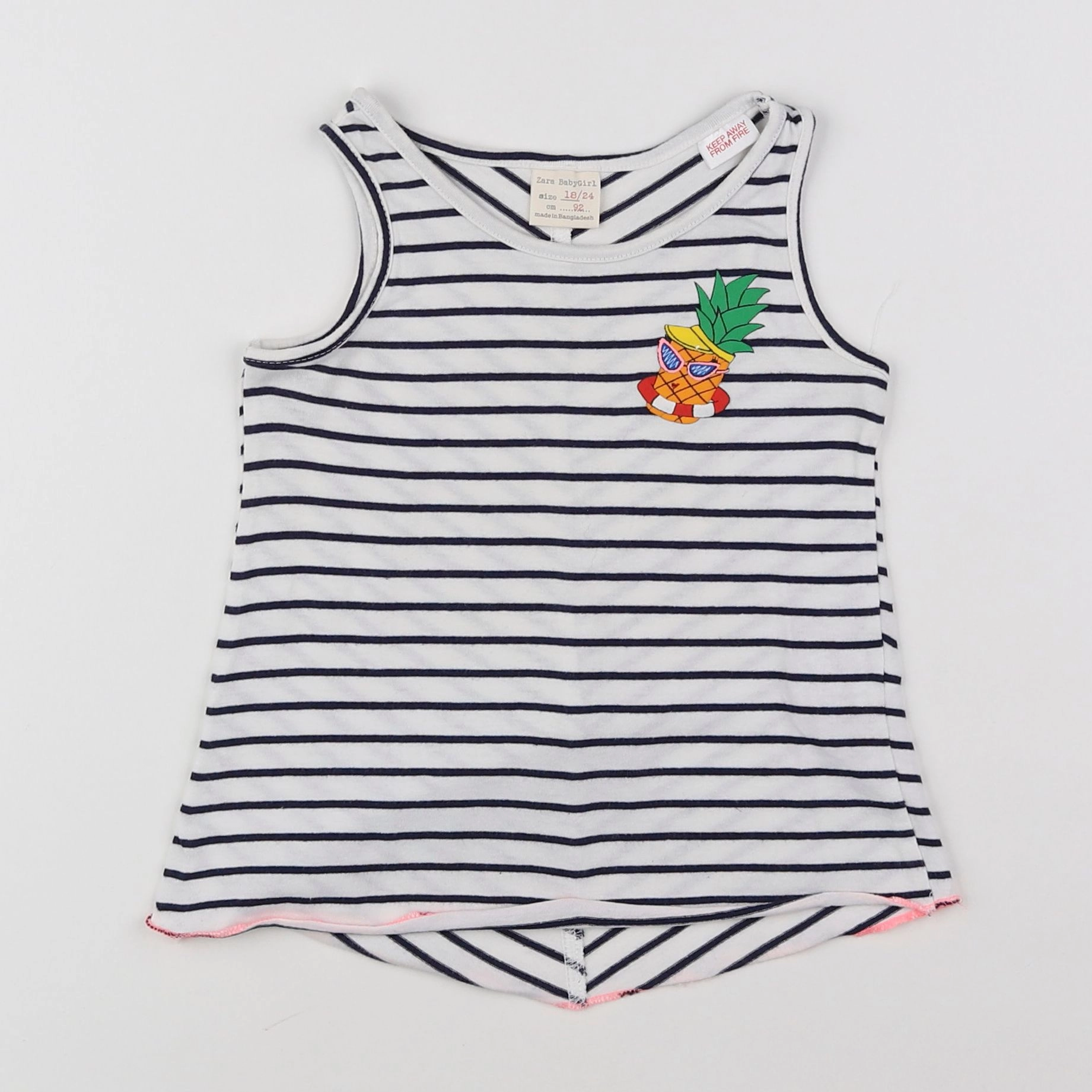Zara - débardeur blanc - 18 mois à 2 ans
