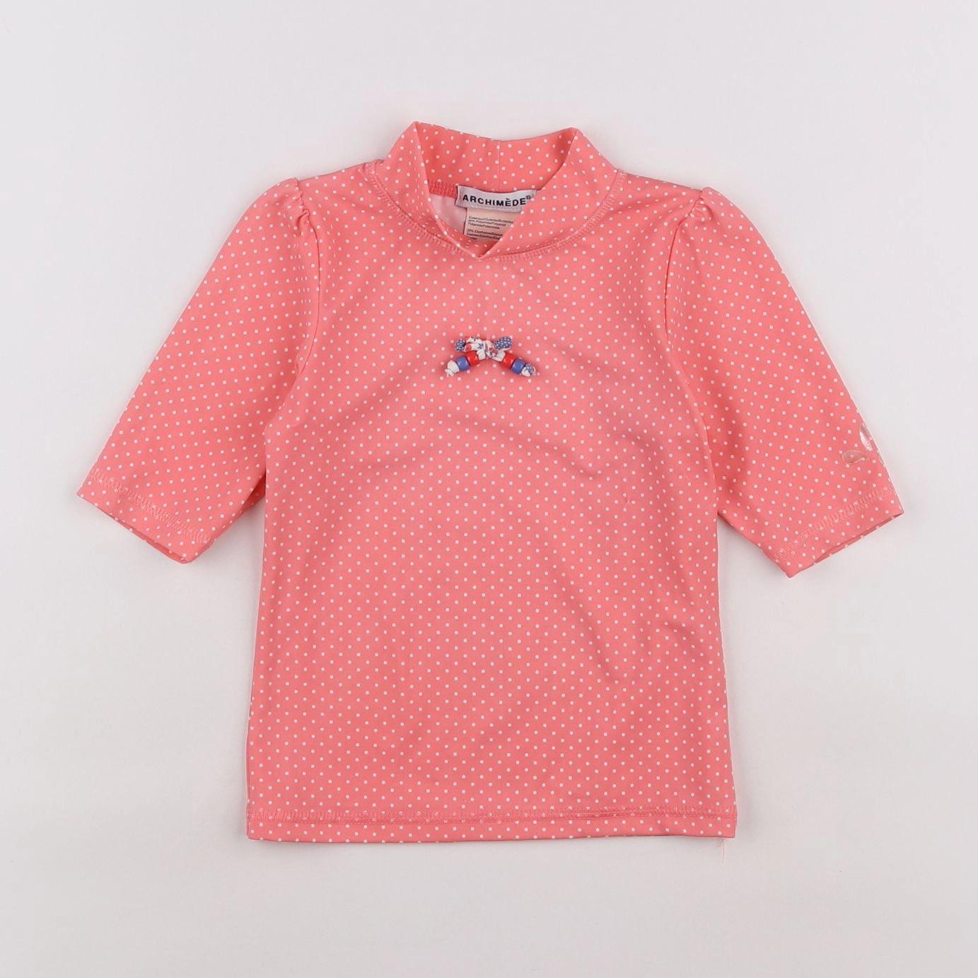 Archimède - tee-shirt de bain rose - 3 ans