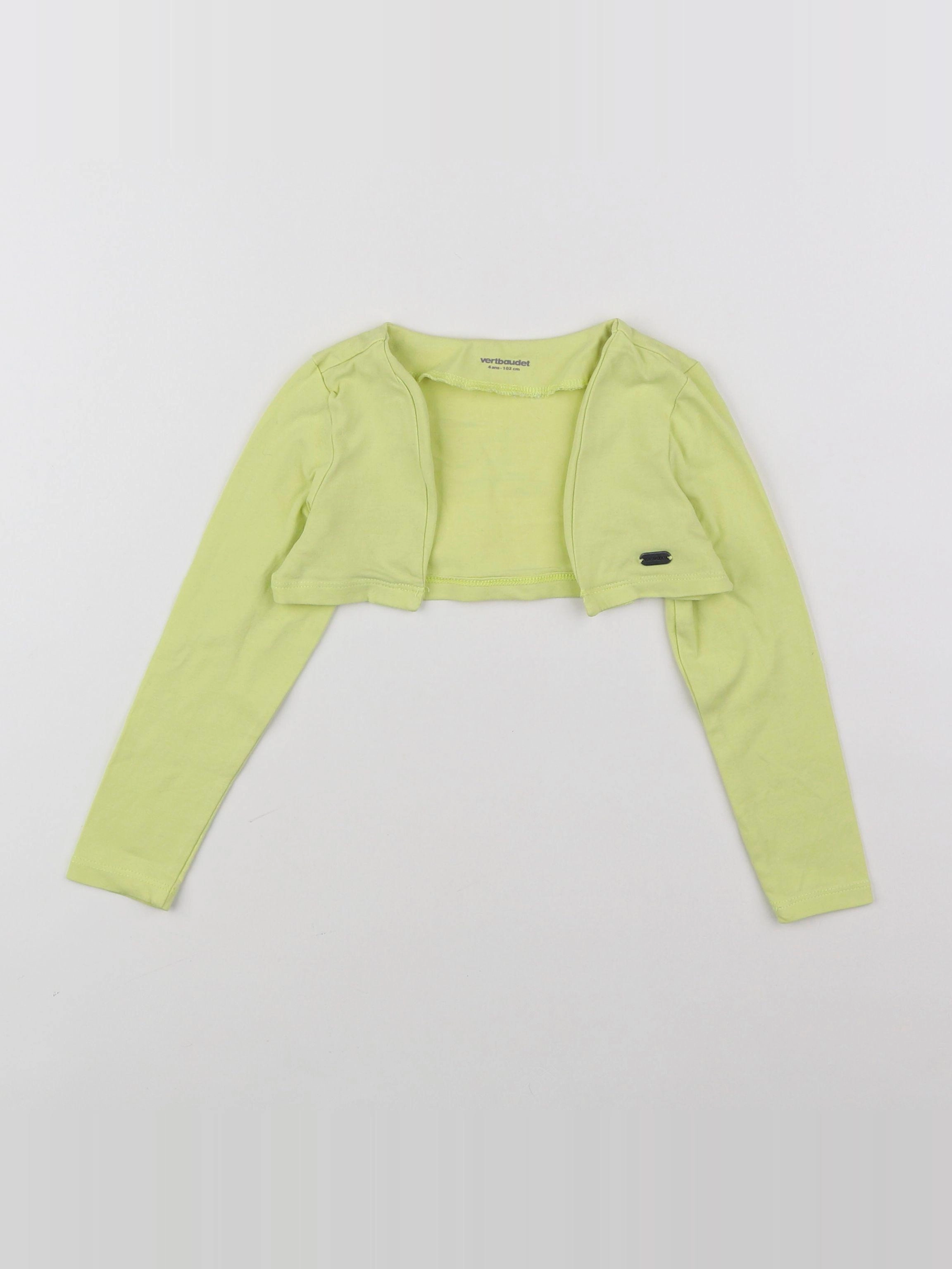 Vertbaudet - sweat jaune - 4 ans