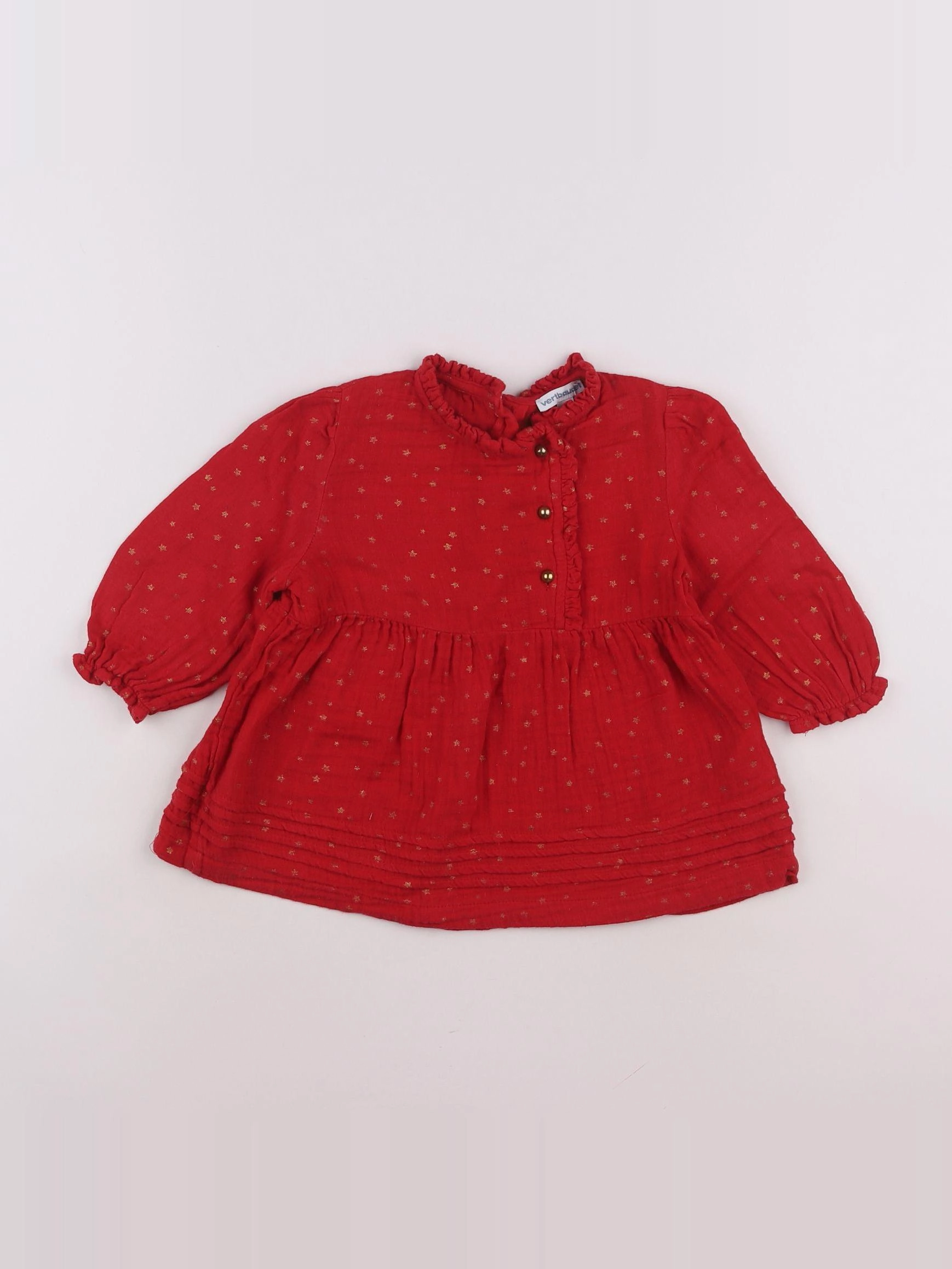 Vertbaudet - robe rouge - 12 mois