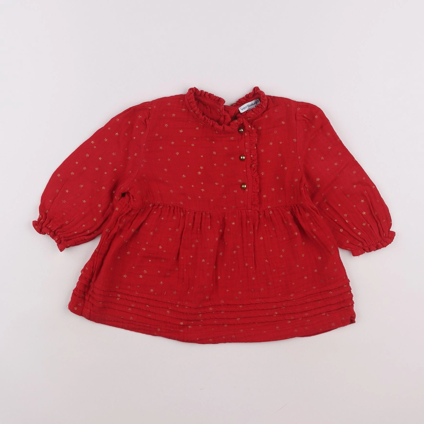 Vertbaudet - robe rouge - 12 mois