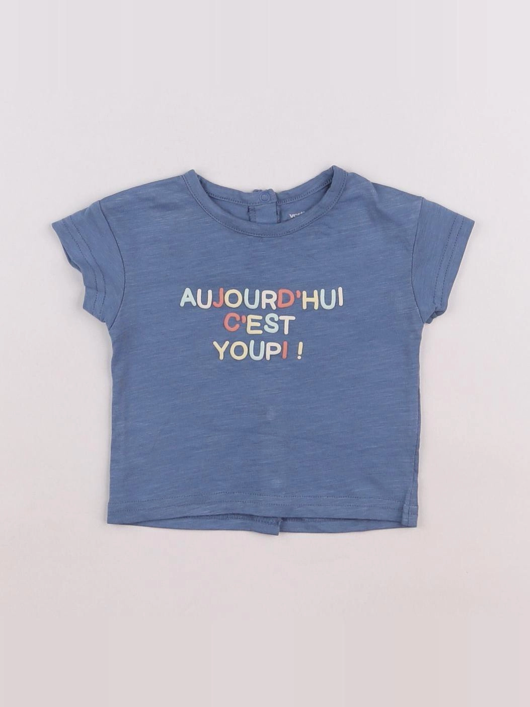 Vertbaudet - tee-shirt bleu - 3 mois