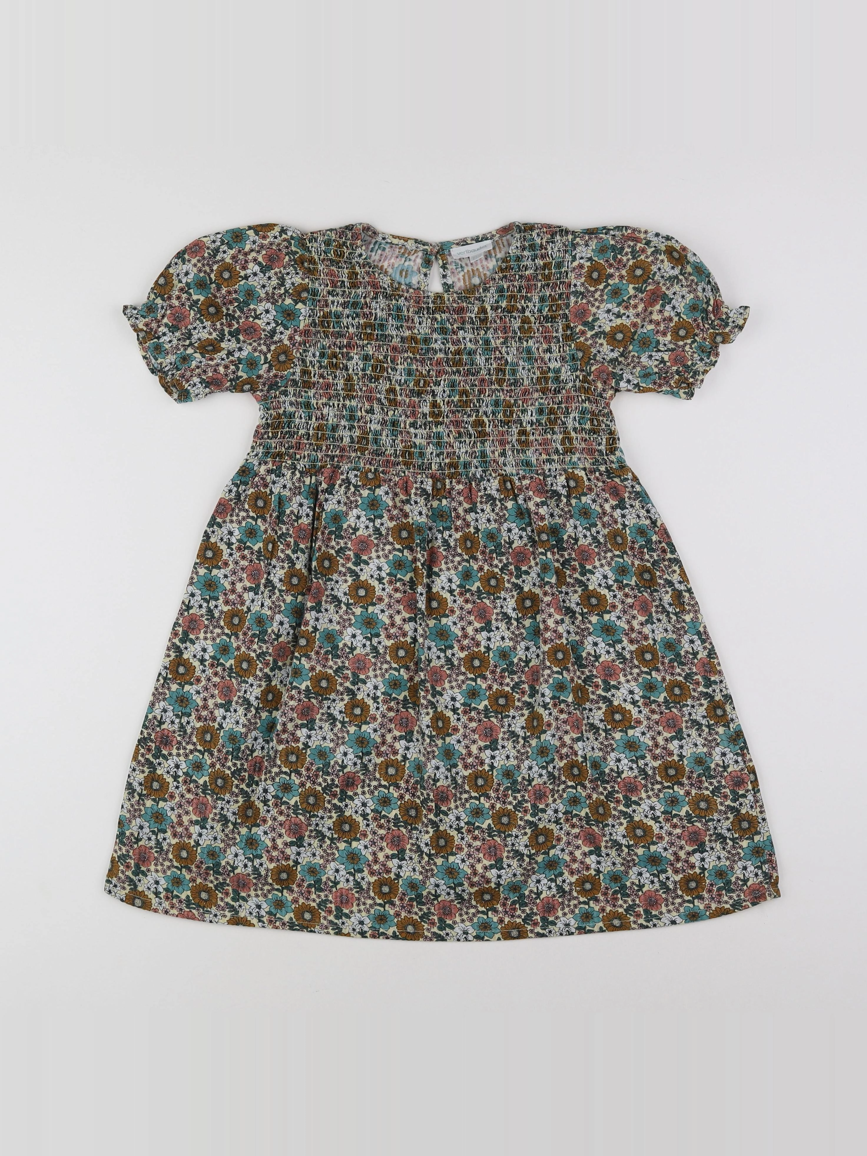 Vertbaudet - robe beige - 6 ans