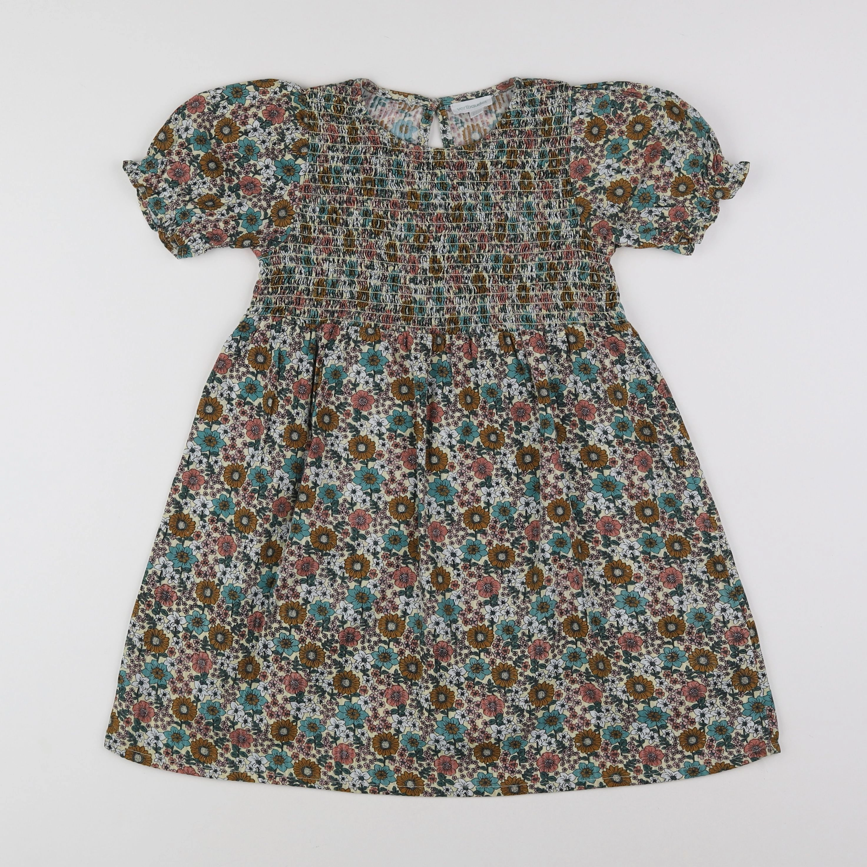 Vertbaudet - robe beige - 6 ans