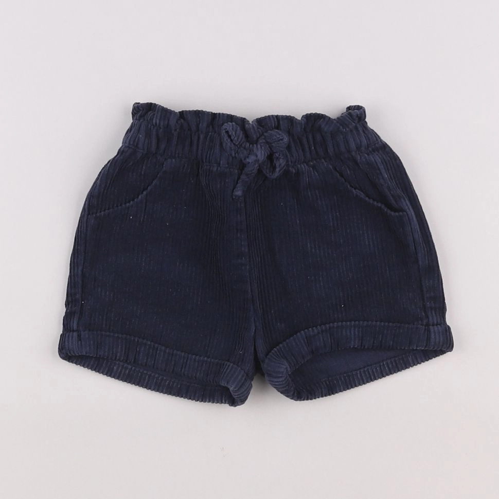 Vertbaudet - short bleu - 6 mois